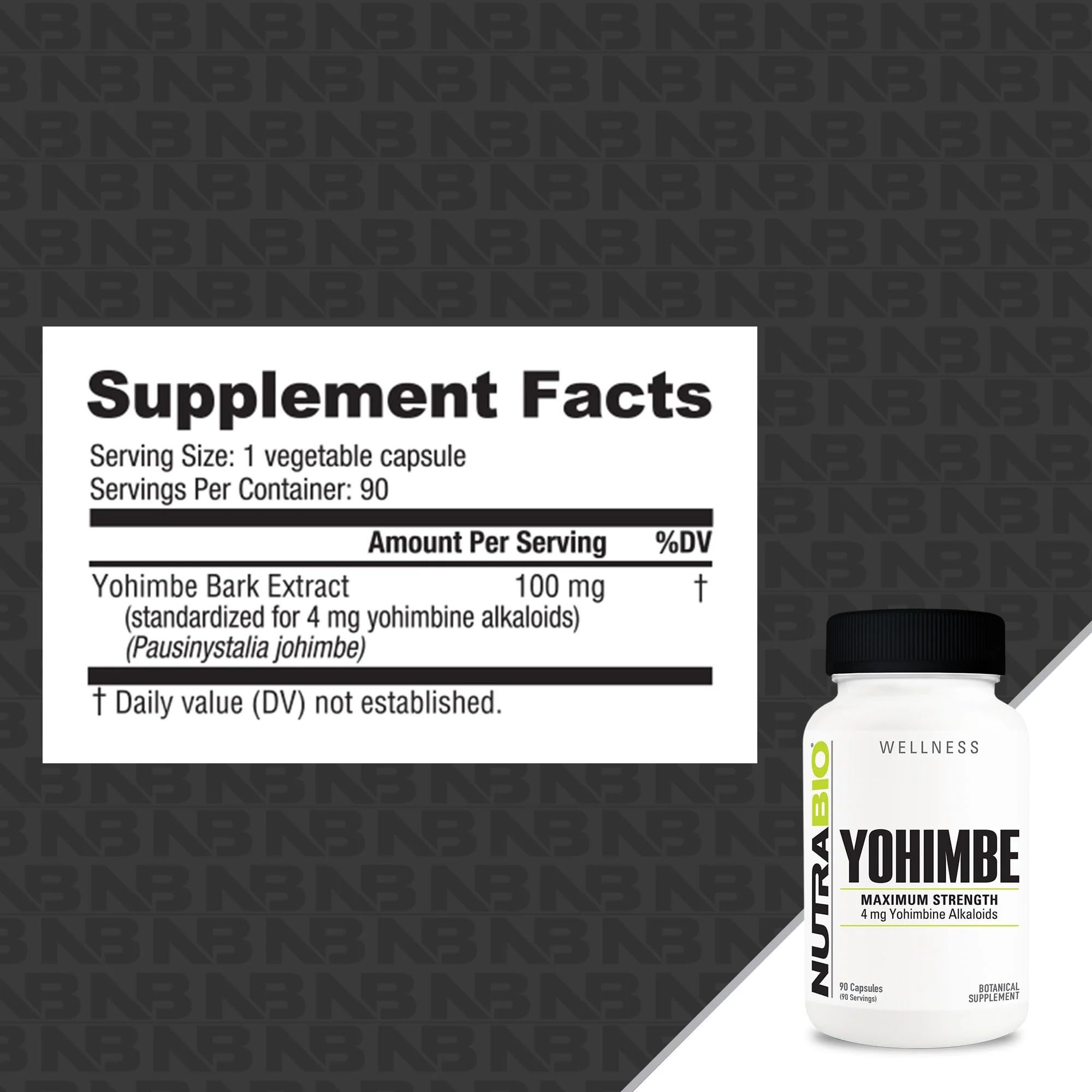 Foto 3 pulgar | Yoshimbe Nutrabio 90 Cápsulas-Venta Internacional