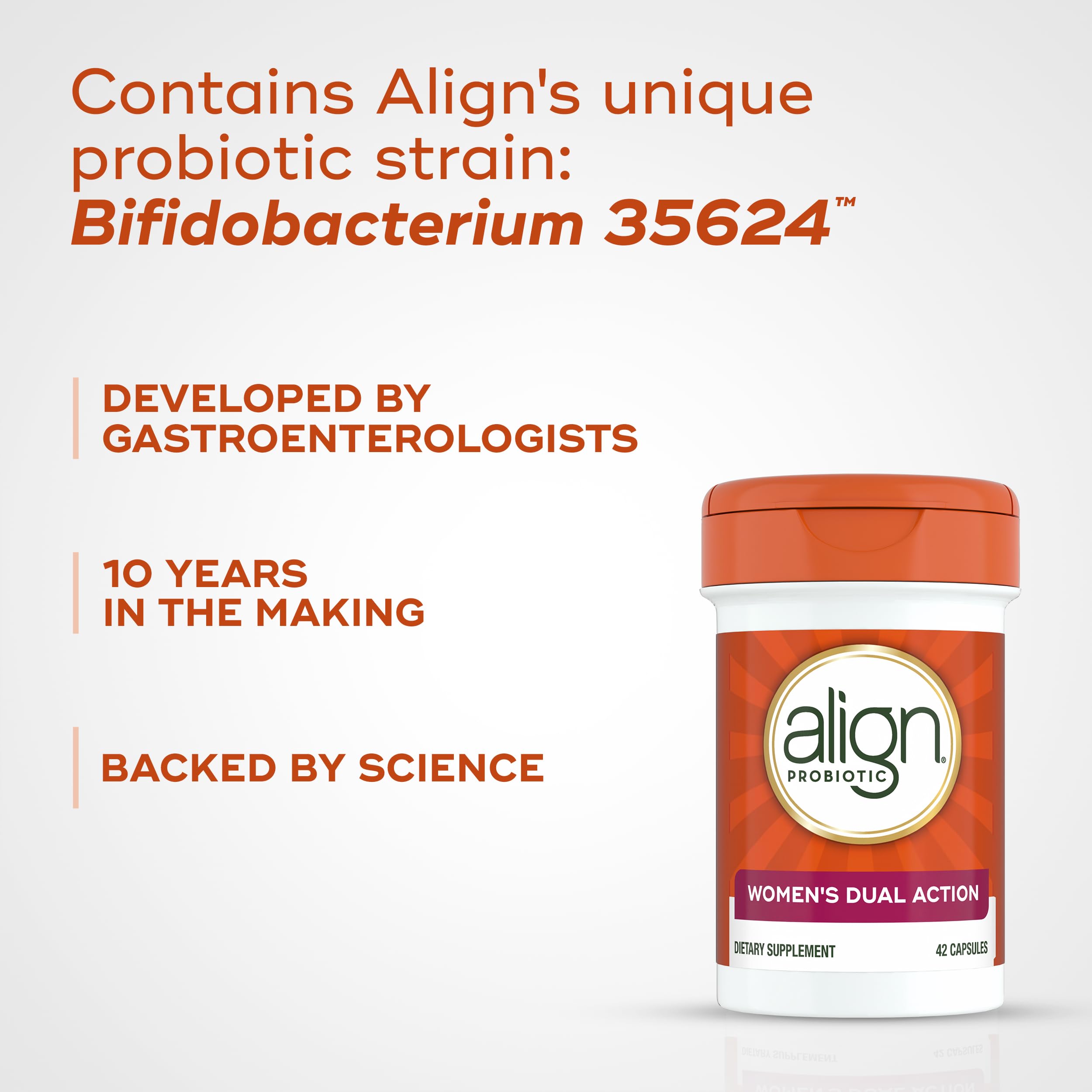 Foto 4 pulgar | Suplemento Align Probiotic Dual Action Para Mujer  42 Cápsulas - Venta Internacional.
