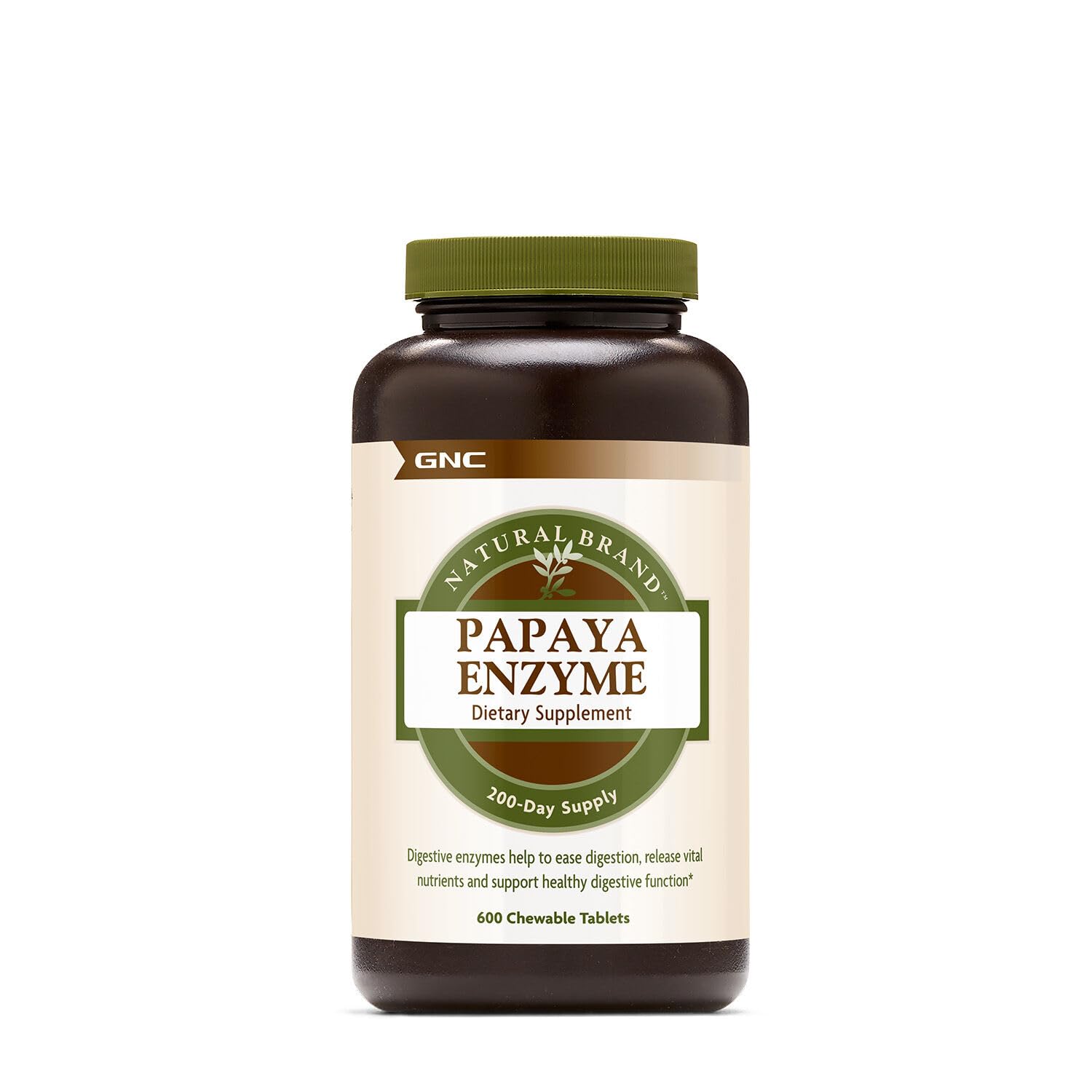 Foto 1 | Suplemento Gnc Natural Brand Papaya Enzyme 600 Tabletas - Venta Internacional.