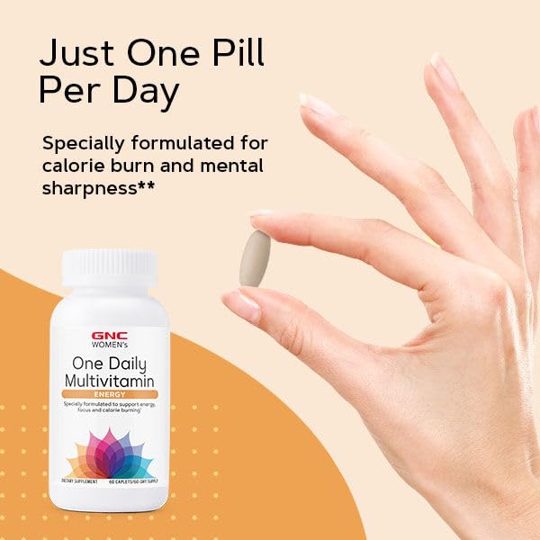 Foto 7 pulgar | Multivitamínico Gnc One Daily Energy & Metabolism Para Mujer  60 Unidades - Venta Internacional.