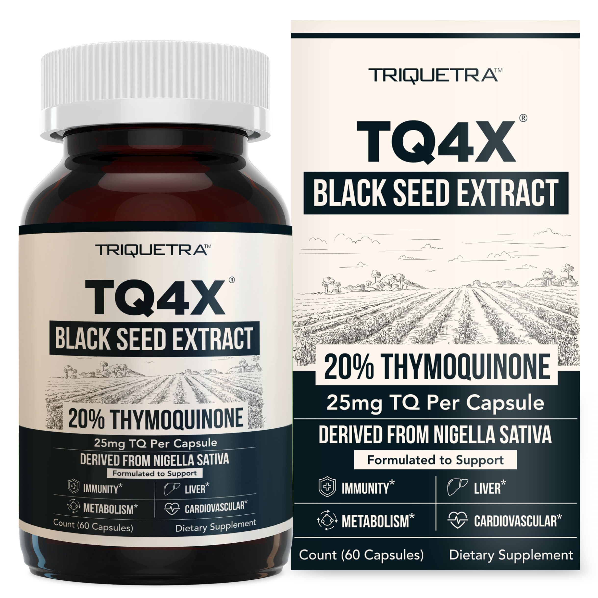 Foto 1 | Cápsulas De Extracto De Aceite De Semilla Negra Triquetra Health Tq-advanced - Venta Internacional.