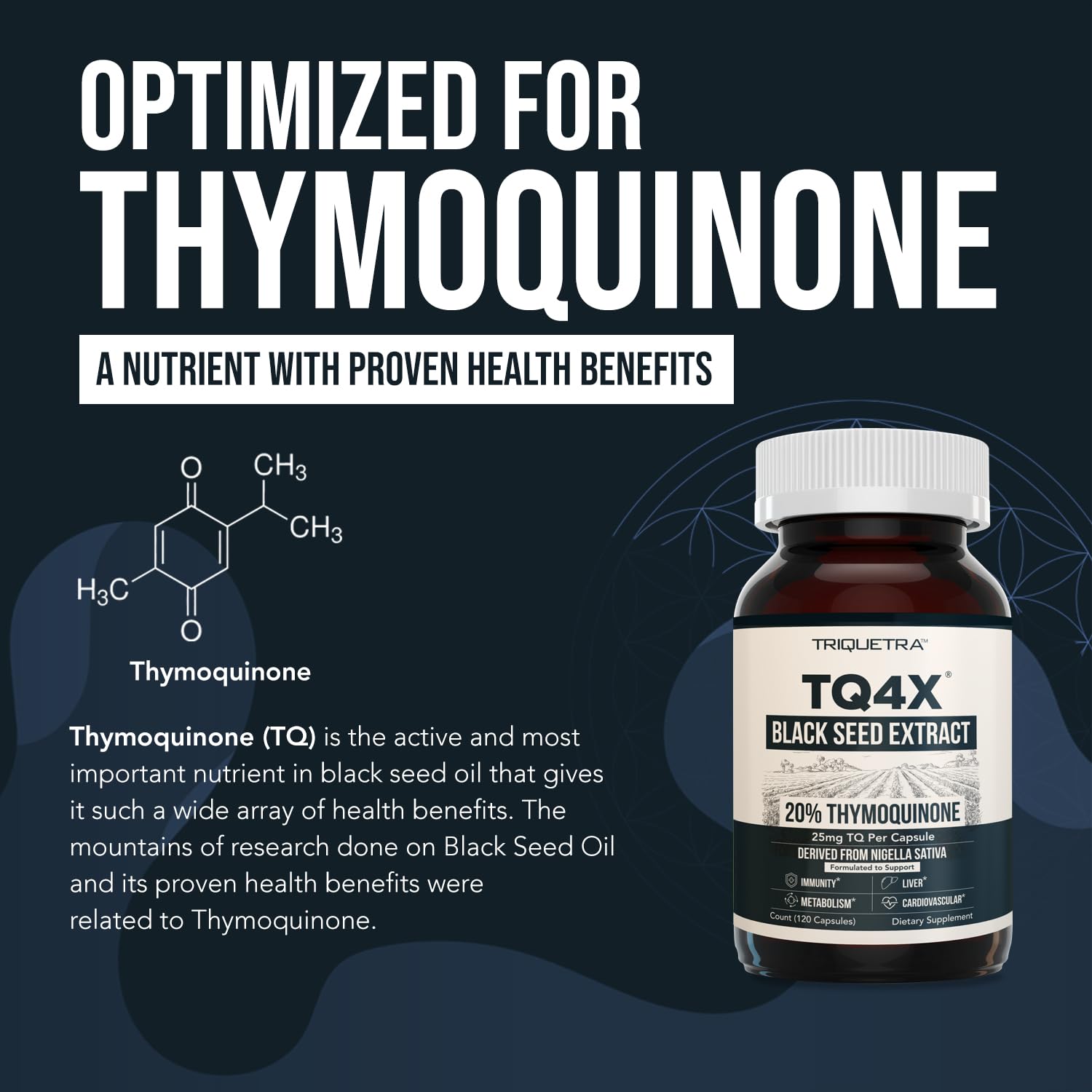 Foto 5 | Cápsulas De Extracto De Aceite De Semilla Negra Triquetra Health Tq-advanced - Venta Internacional.
