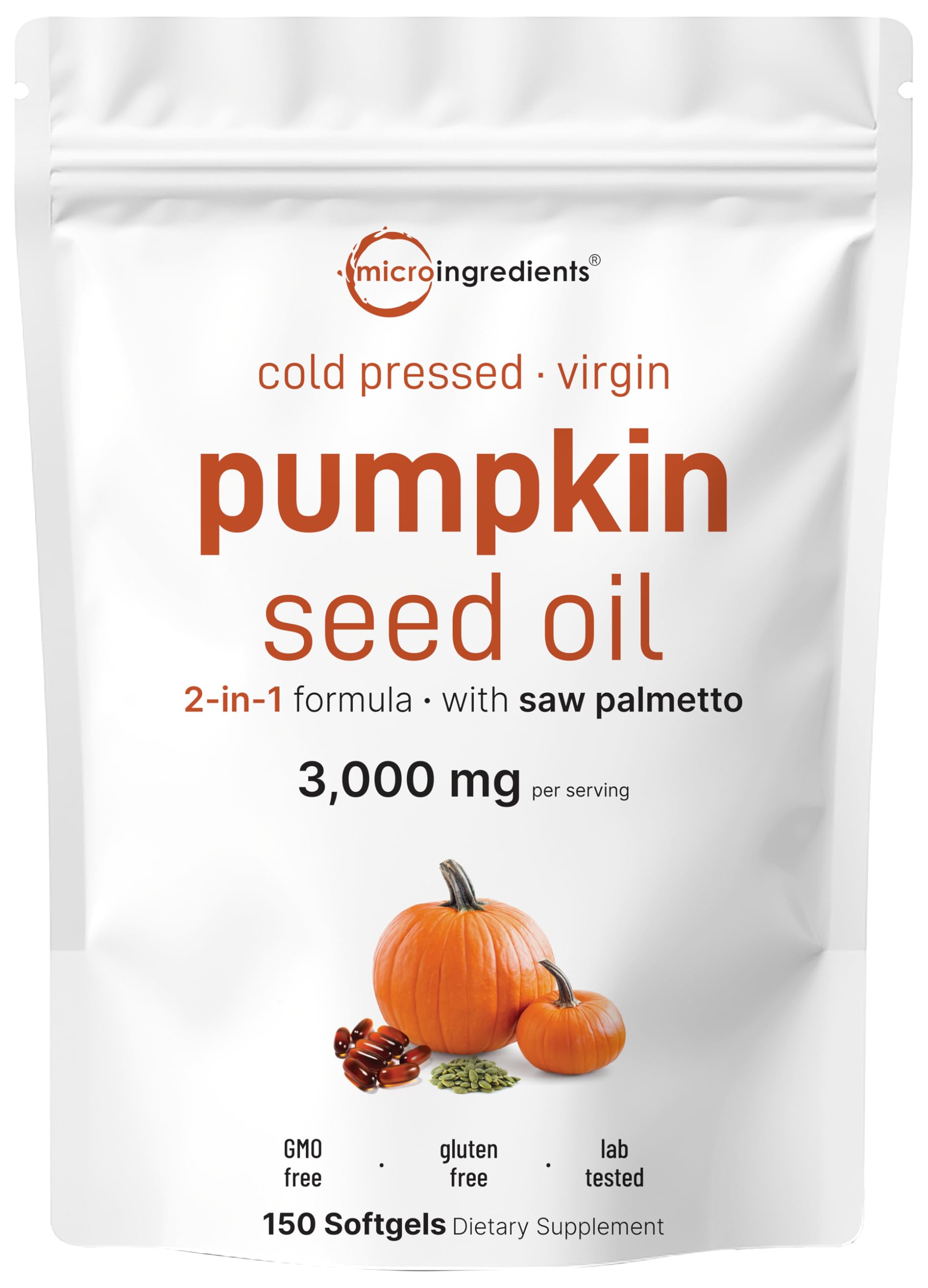 Foto 2 pulgar | Suplemento: Microingredientes: Aceite De Semilla De Calabaza  3000 Mg  150 Cápsulas Blandas - Venta Internacional.