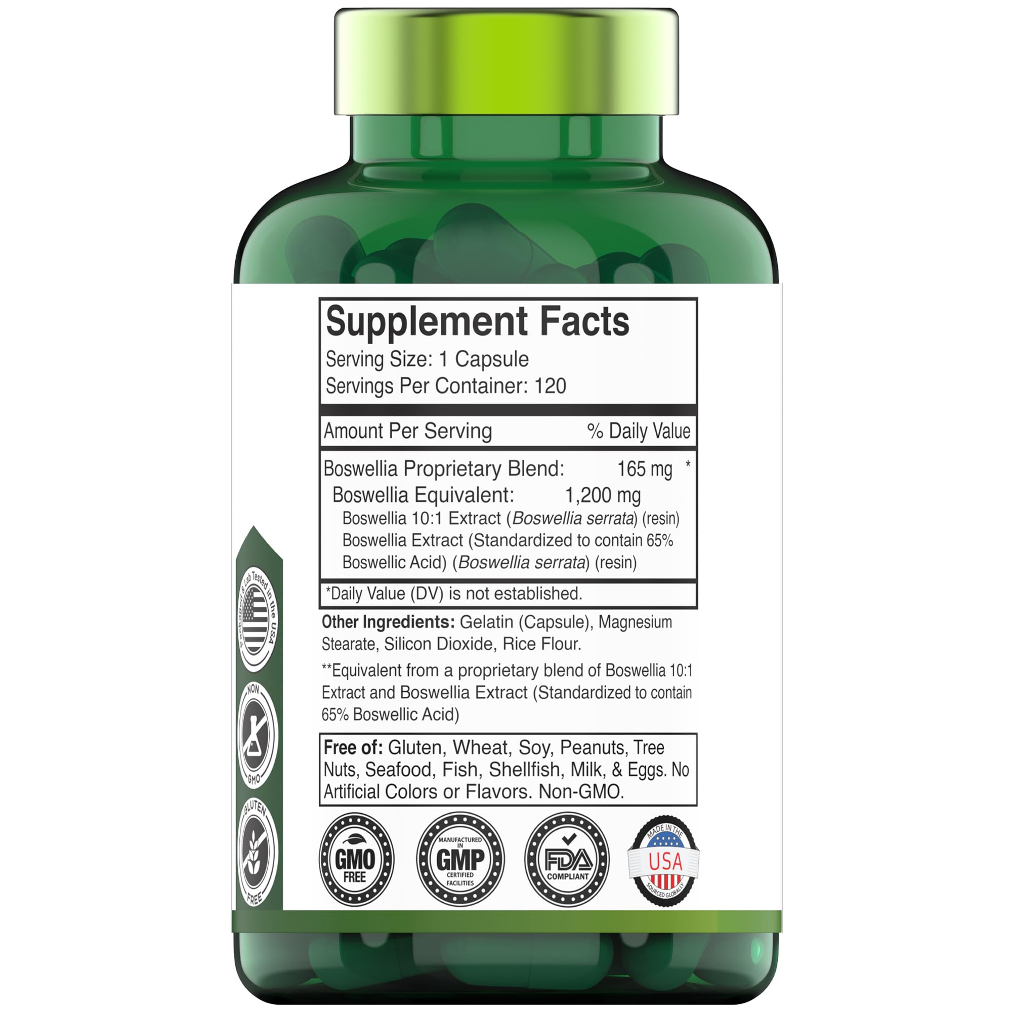 Foto 2 | Suplemento Tnvitamins De Extracto De Hierbas De Boswellia Serrata 1200 Mg - Venta Internacional.