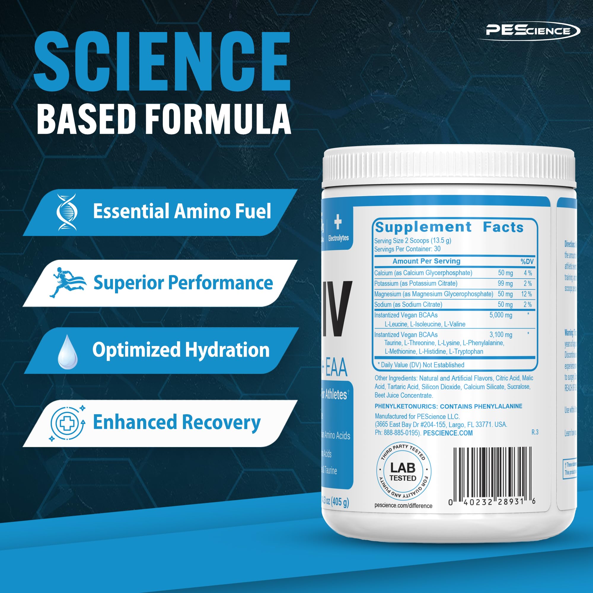 Foto 5 pulgar | Suplemento Pescience Amino Iv Bcaa Y Eaa En Polvo 60 Porciones - Venta Internacional.