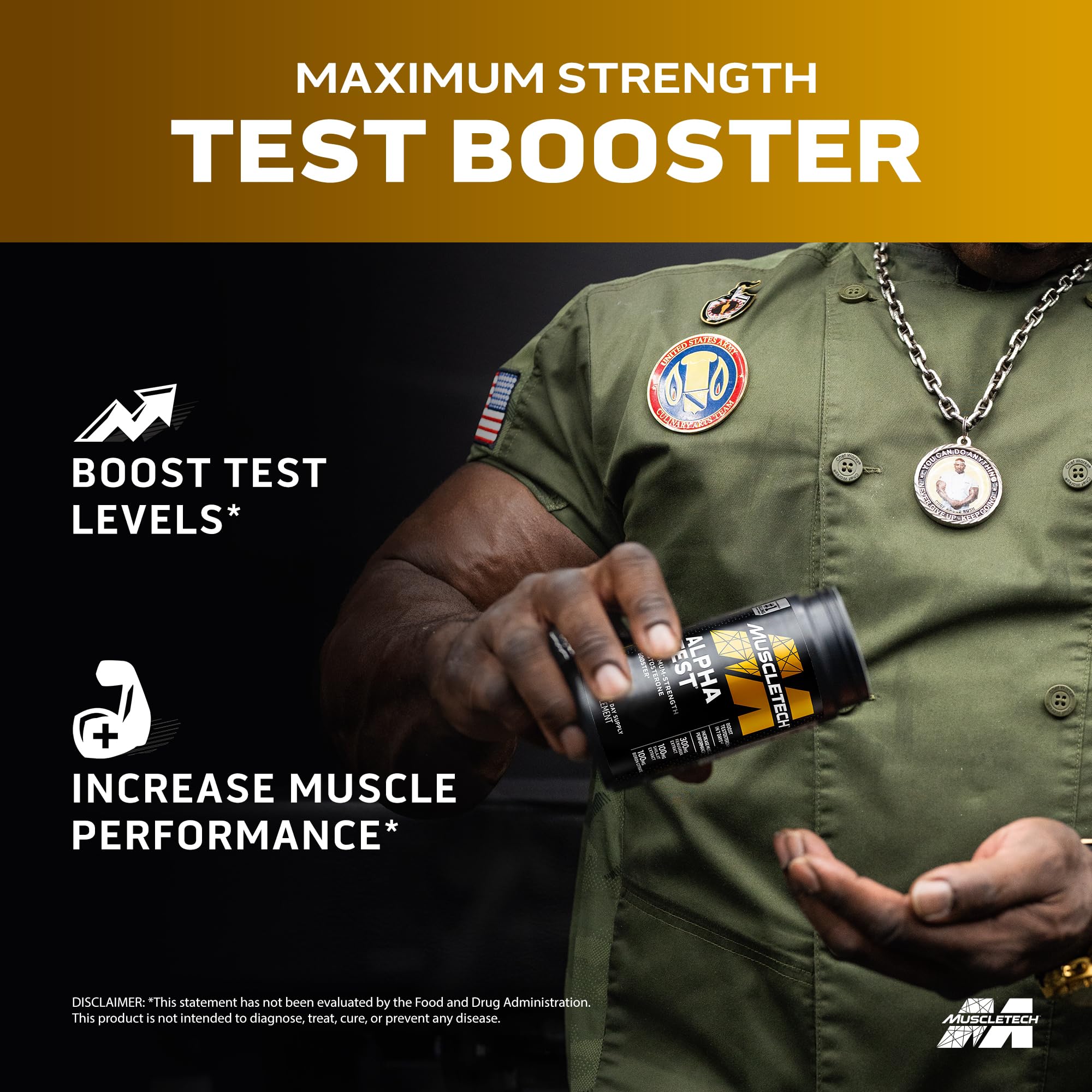 Foto 2 | Potenciador de Testosterona Muscletech Alphatest 120 Píldoras - Venta Internacional