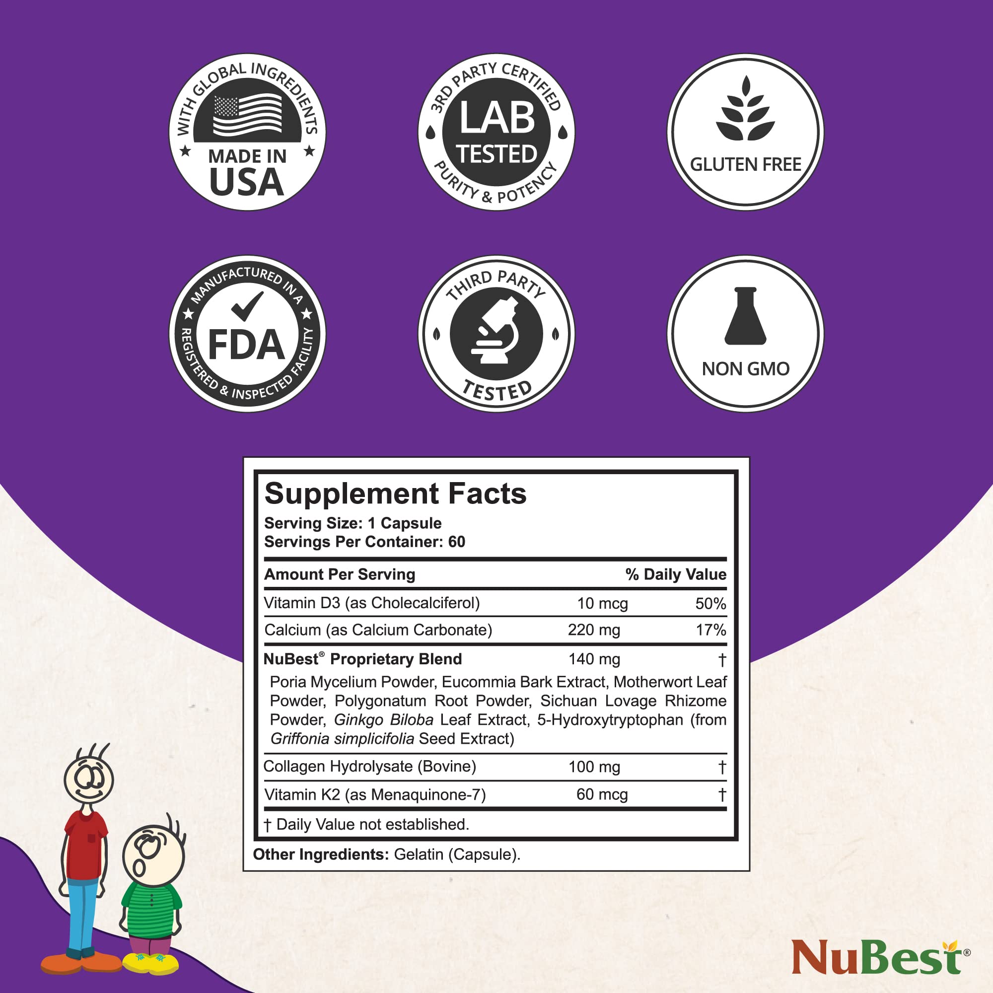 Foto 5 pulgar | Suplemento Nubest Tall 10+ Advanced Bone Strength  Paquete De 2 - Venta Internacional.