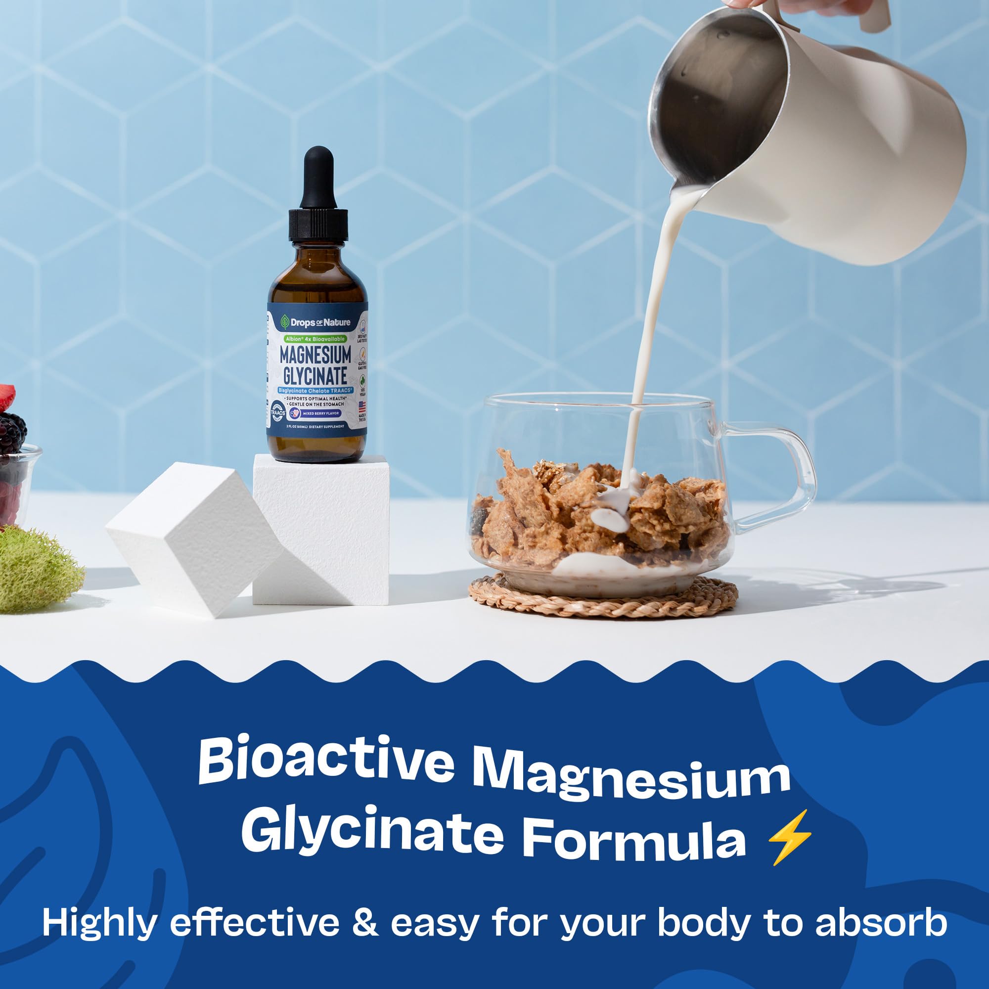 Foto 7 pulgar | Suplemento De Gotas Líquidas De Glicinato De Magnesio 150 Mg 60 Ml - Venta Internacional.