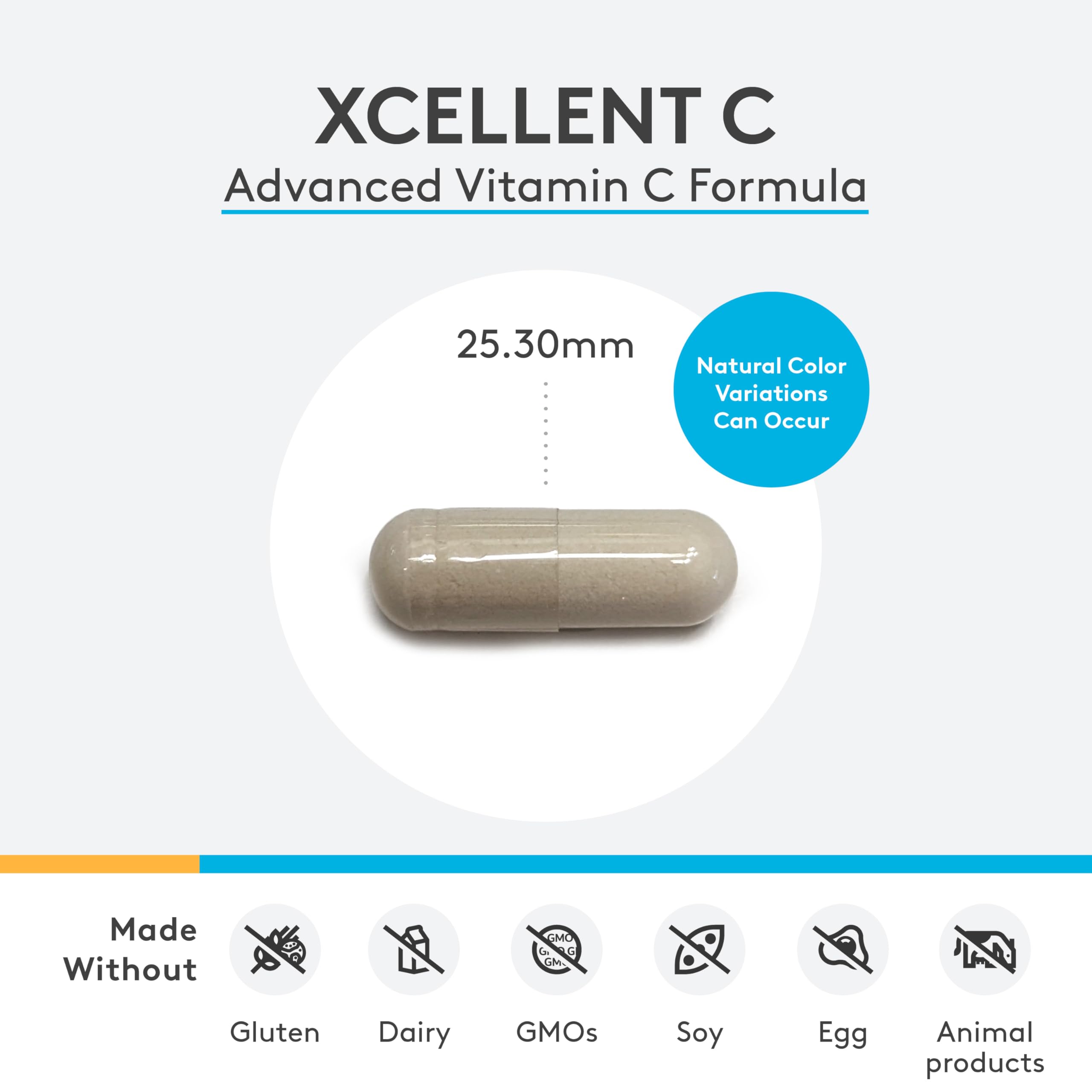Foto 3 pulgar | Suplemento Xymogen Xcellent C En Dosis Altas De Vitamina C 750 Mg - Venta Internacional.