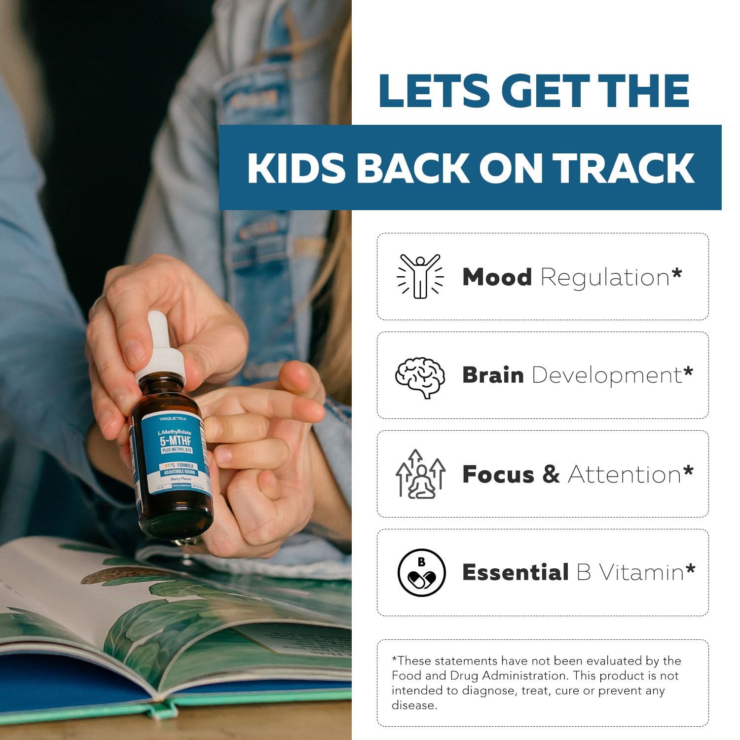 Foto 4 | Suplemento Triquetra Health Organic Kids De Metilfolato 30 Ml - Venta Internacional.