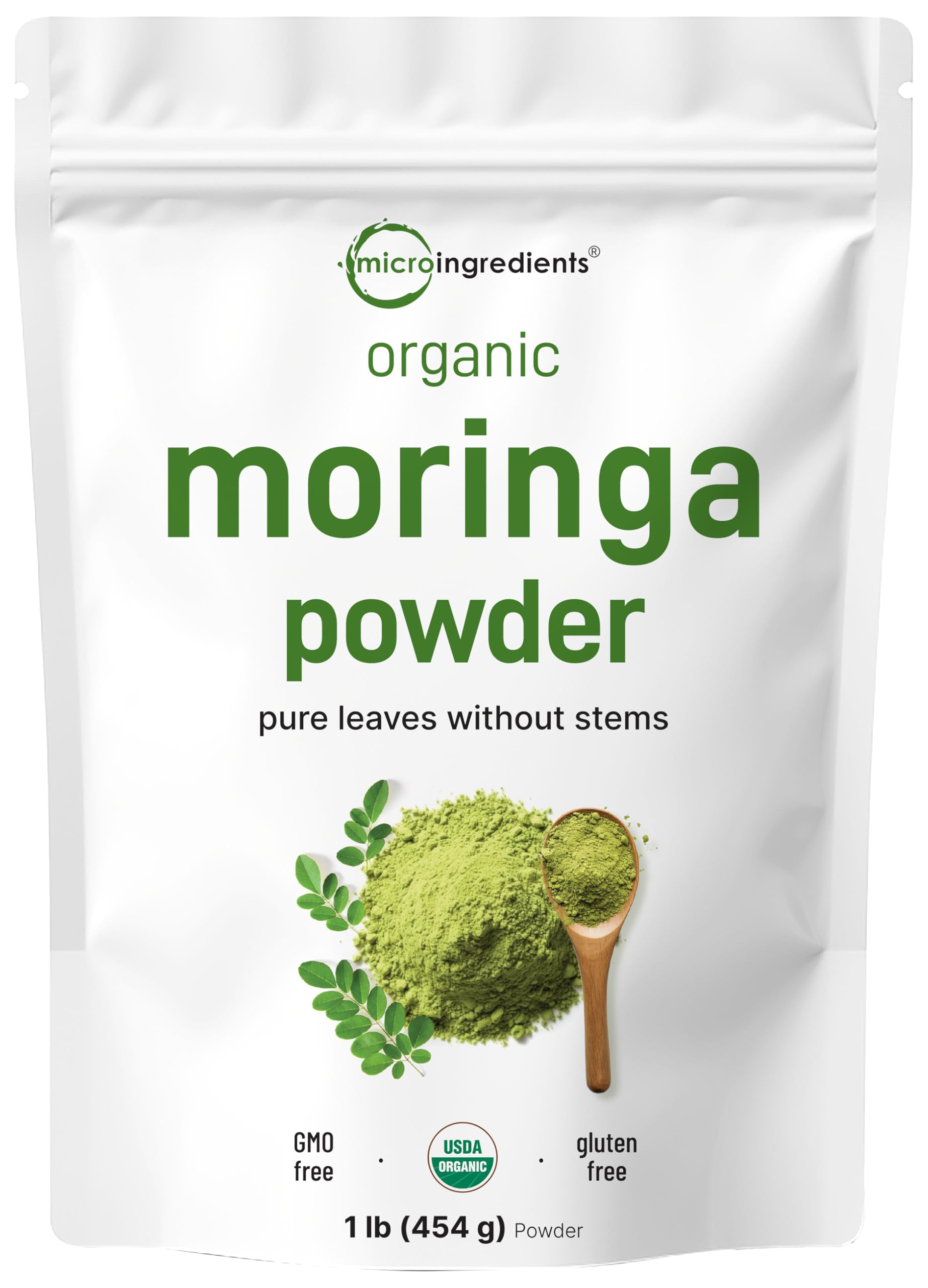 Foto 2 pulgar | Microingredientes En Polvo De Hojas De Moringa Oleifera  454 G - Venta Internacional.