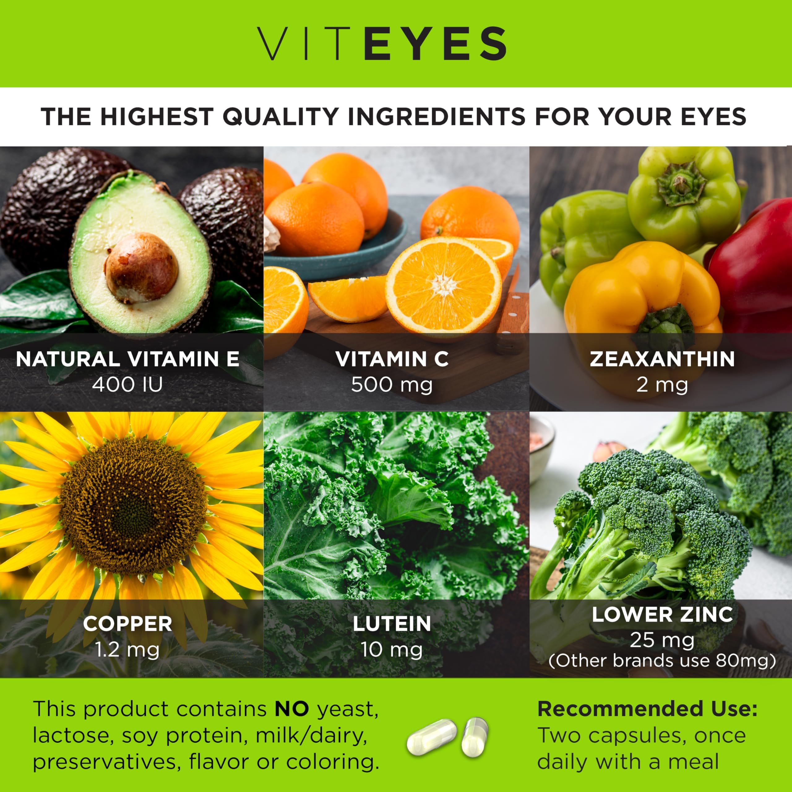 Foto 5 | Vitaminas Para Ojos Viteyes Areds 2 Classic Macular Support  180 Unidades - Venta Internacional.
