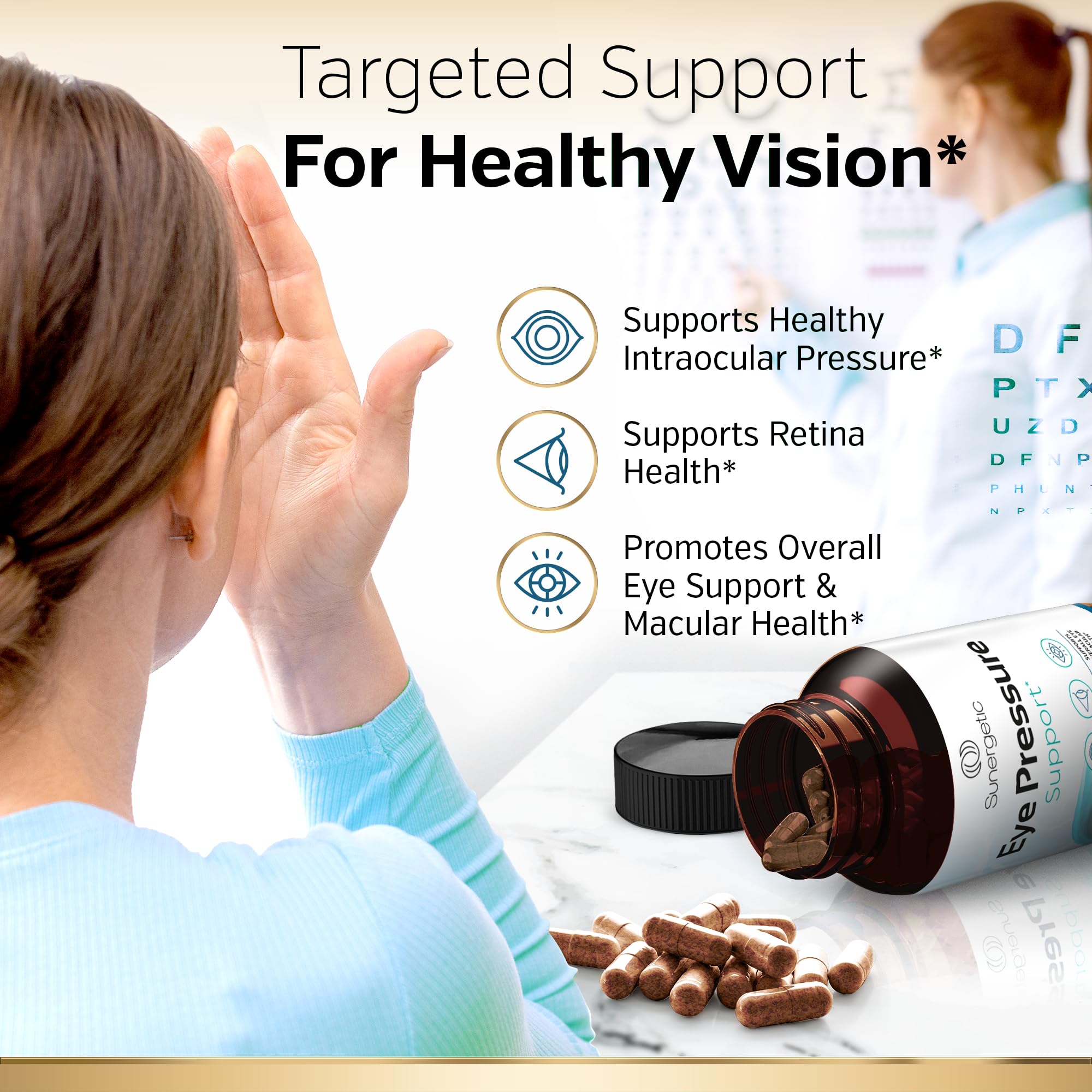 Foto 4 | Suplemento De Apoyo A La Presión Ocular Sunergetic Premium 30 Cápsulas - Venta Internacional.