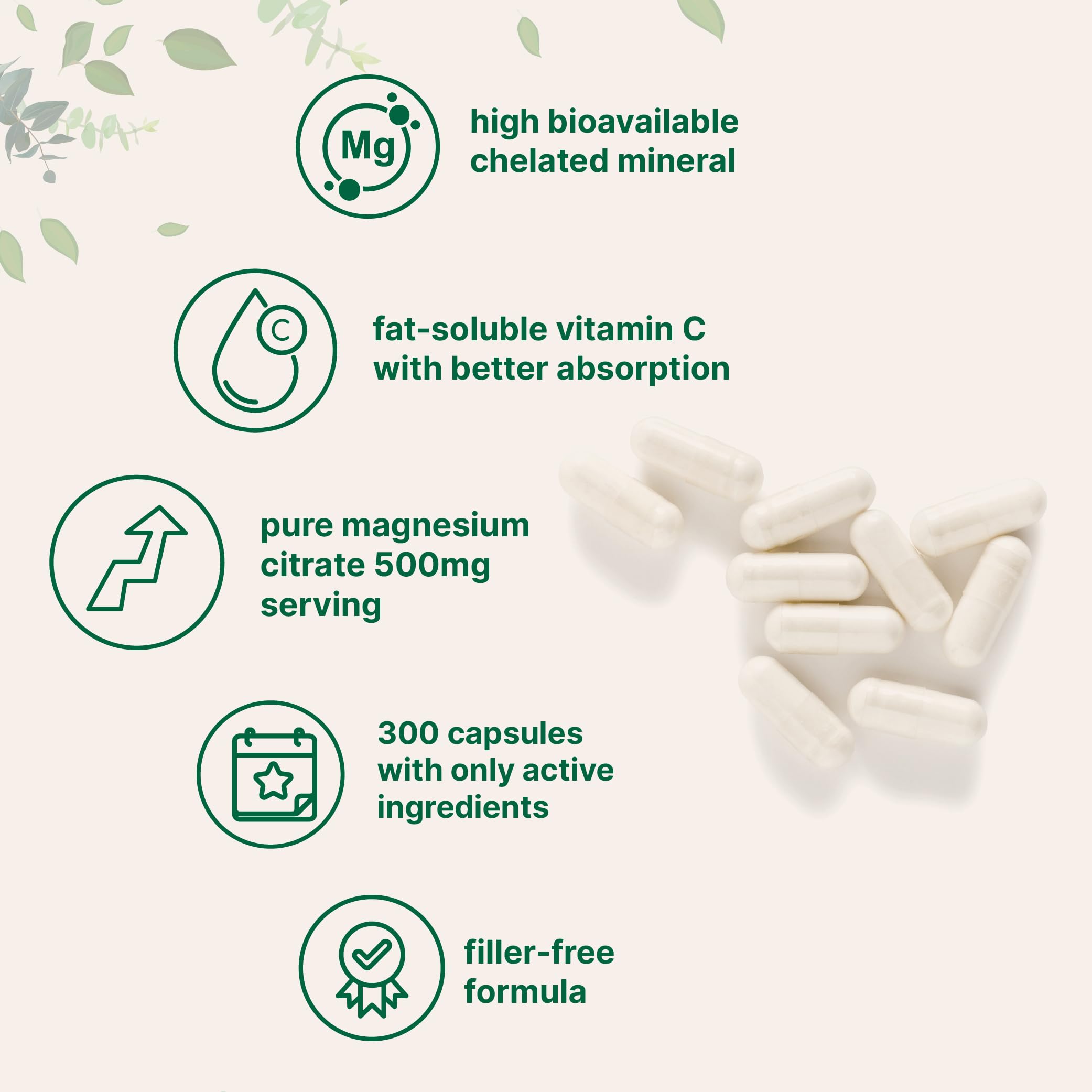 Foto 4 pulgar | Suplementos  Microingredientes  Citrato De Magnesio Puro  500 Mg - Venta Internacional.