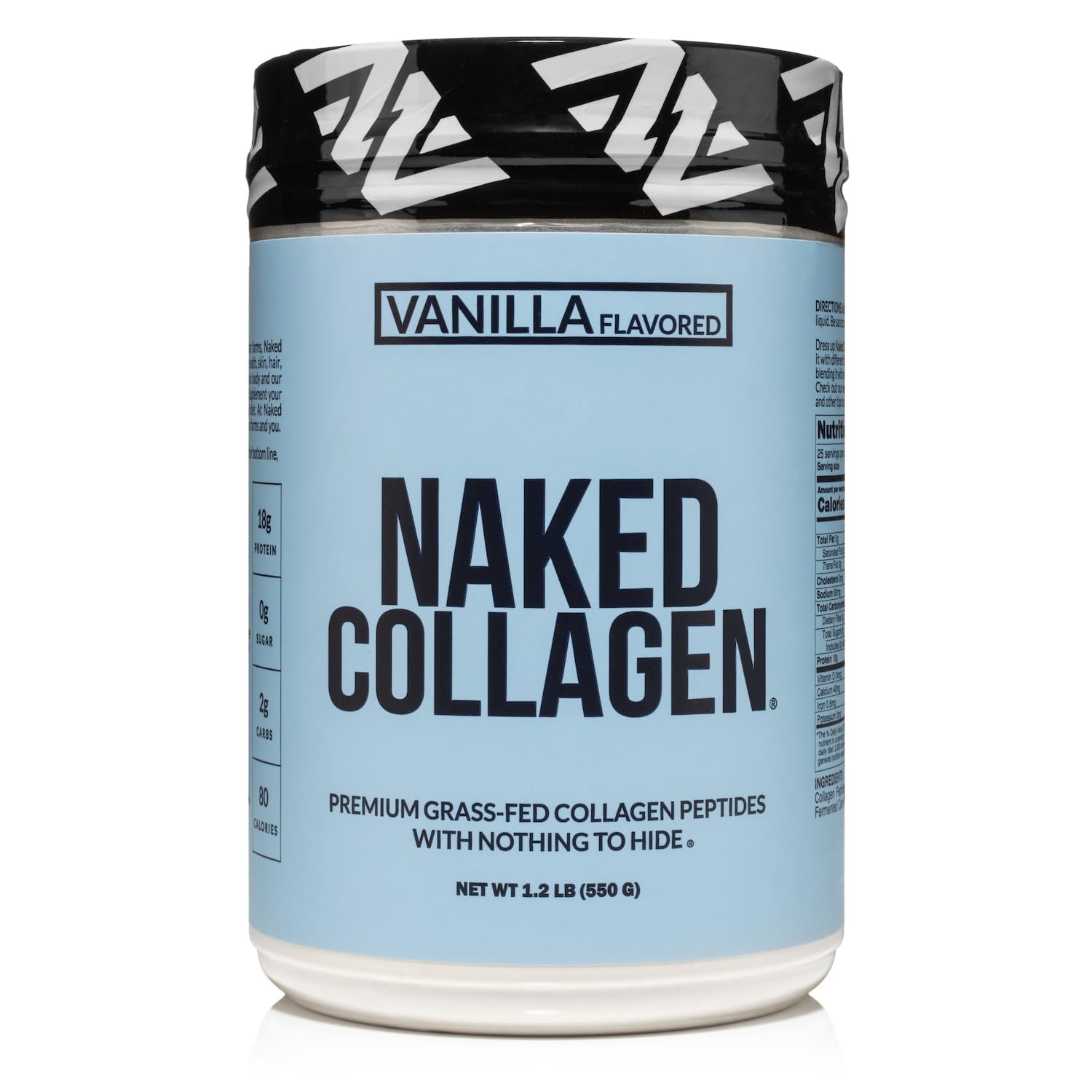 Foto 2 pulgar | Proteína De Péptidos De Colágeno En Polvo Naked Vanilla 600 Ml - Venta Internacional.