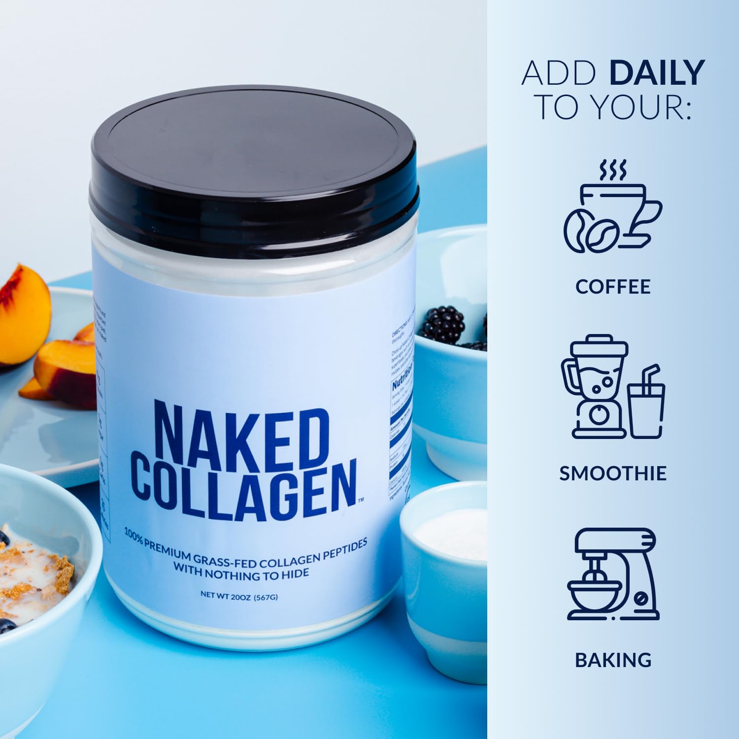Foto 6 pulgar | Proteína De Péptidos De Colágeno En Polvo Naked Vanilla 600 Ml - Venta Internacional.