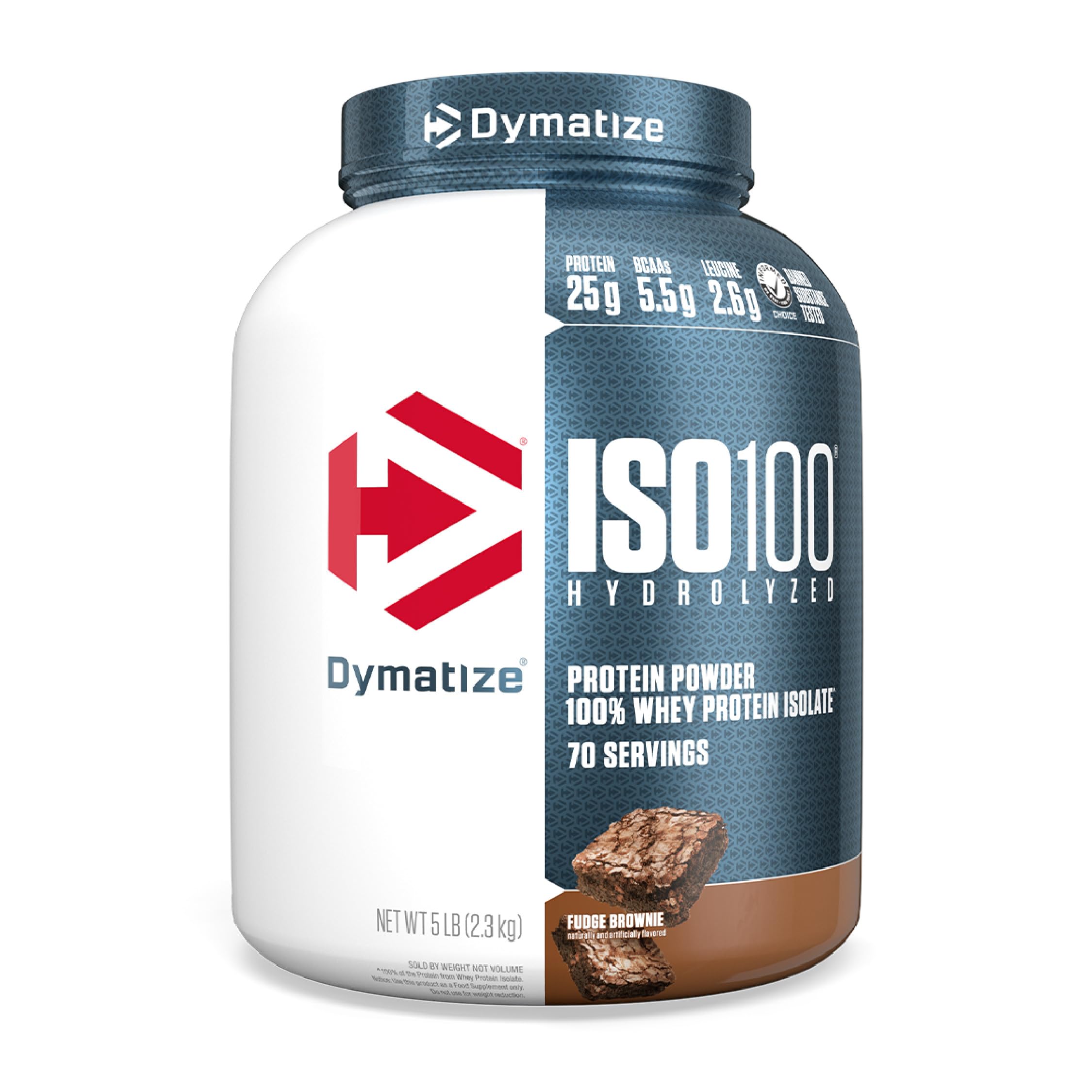 Foto 1 | Brownie De Chocolate Aislado De Suero Dymatize Iso100 Con Proteína En Polvo  2 27 Kg - Venta Internacional.