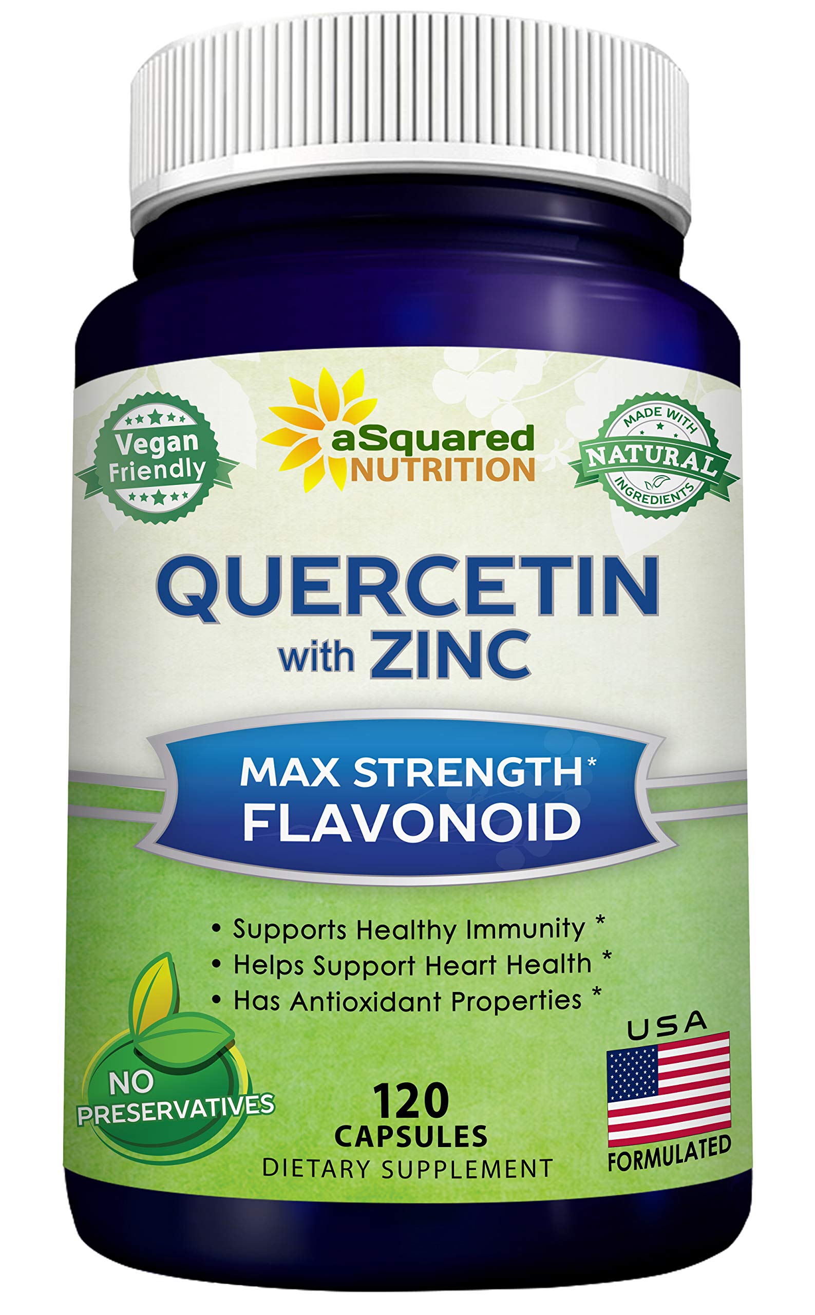 Foto 2 pulgar | Suplemento De Quercetina De Squared Nutrition  1000 Mg  Con Zinc  120 Cápsulas - Venta Internacional.