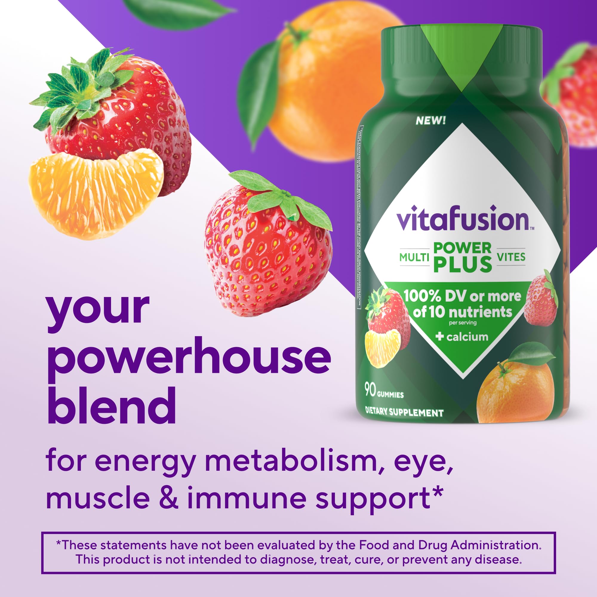 Foto 2 | Suplemento Vitafusion Power+ Multivites 90 Gomitas - Venta Internacional.