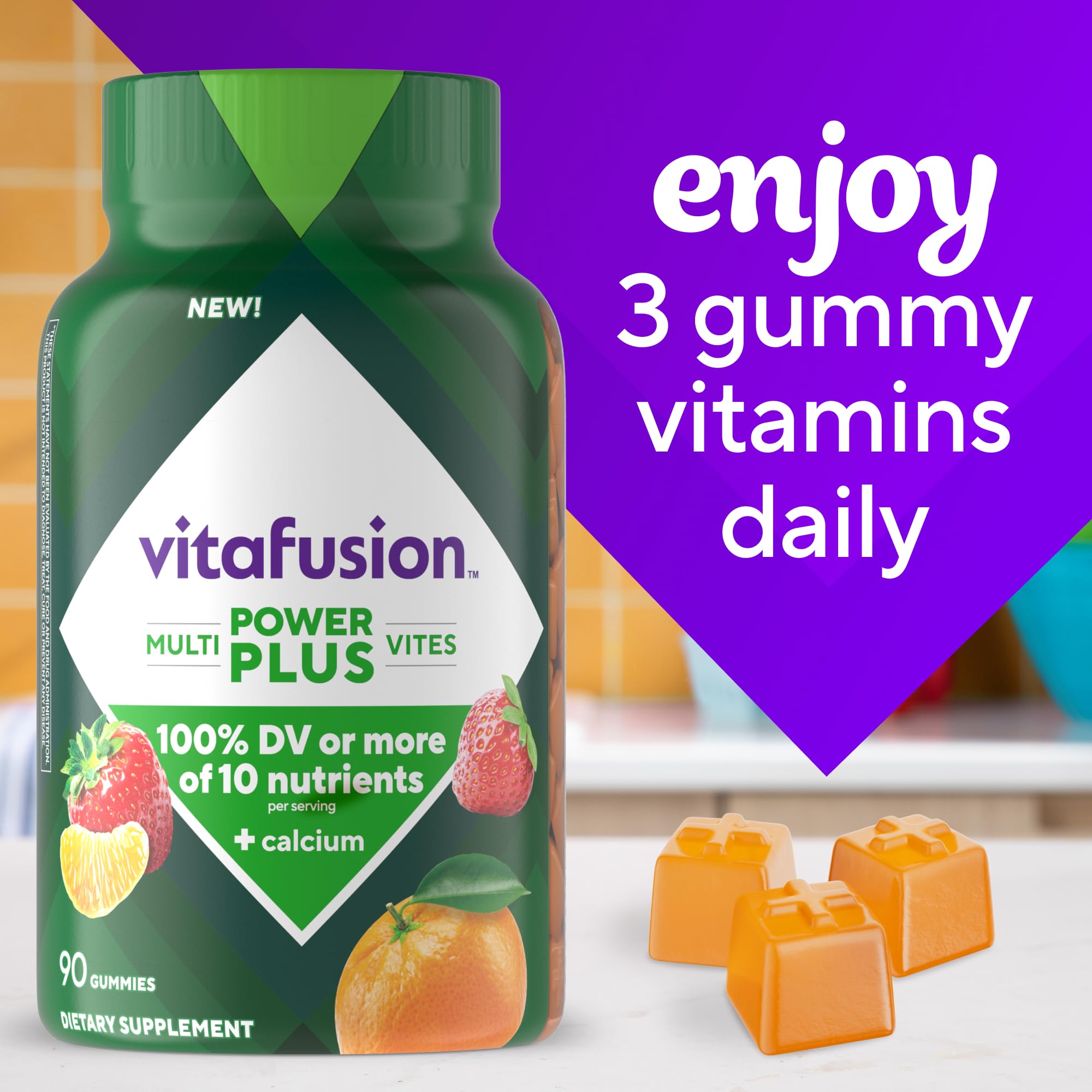 Foto 8 pulgar | Suplemento Vitafusion Power+ Multivites 90 Gomitas - Venta Internacional.