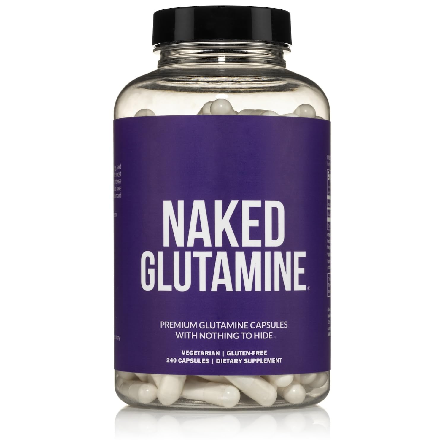 Foto 2 pulgar | Suplemento Naked L-glutamine Muscle Recovery 1000 Mg 240 Cápsulas - Venta Internacional.