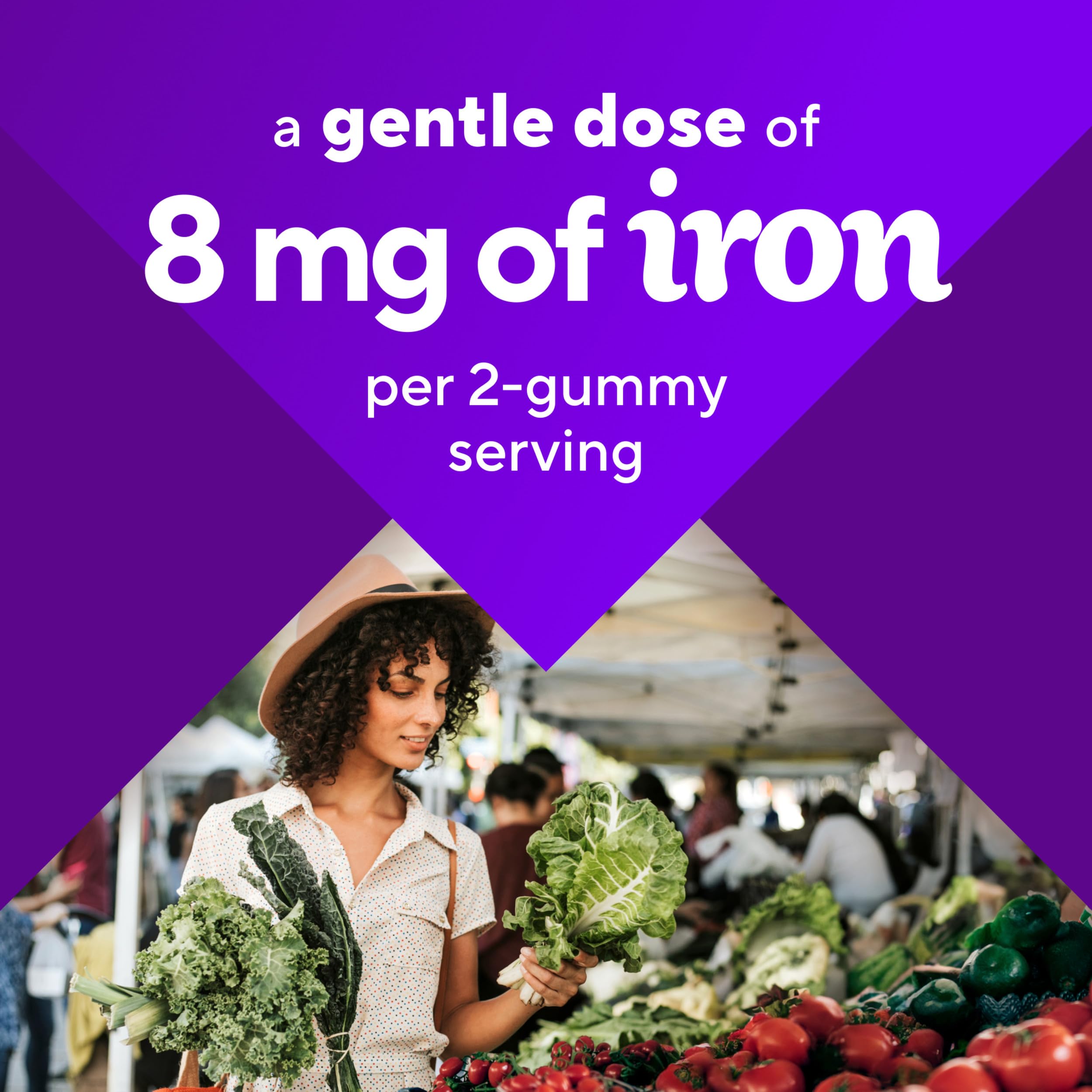 Foto 4 | Suplemento Vitafusion Iron Gummy Vitamin 8 Mg  60 Unidades - Venta Internacional.