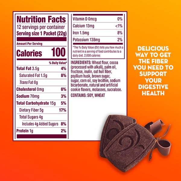 Foto 8 pulgar | Suplemento De Fibra Metamucil Fiber Thins Con Sabor A Chocolate - Venta Internacional.