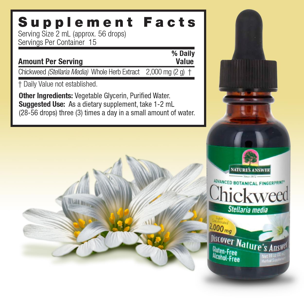 Foto 4 pulgar | Suplemento Herbal Nature's Answer Pamplweed Stelleria Media 30 ml - Venta Internacional