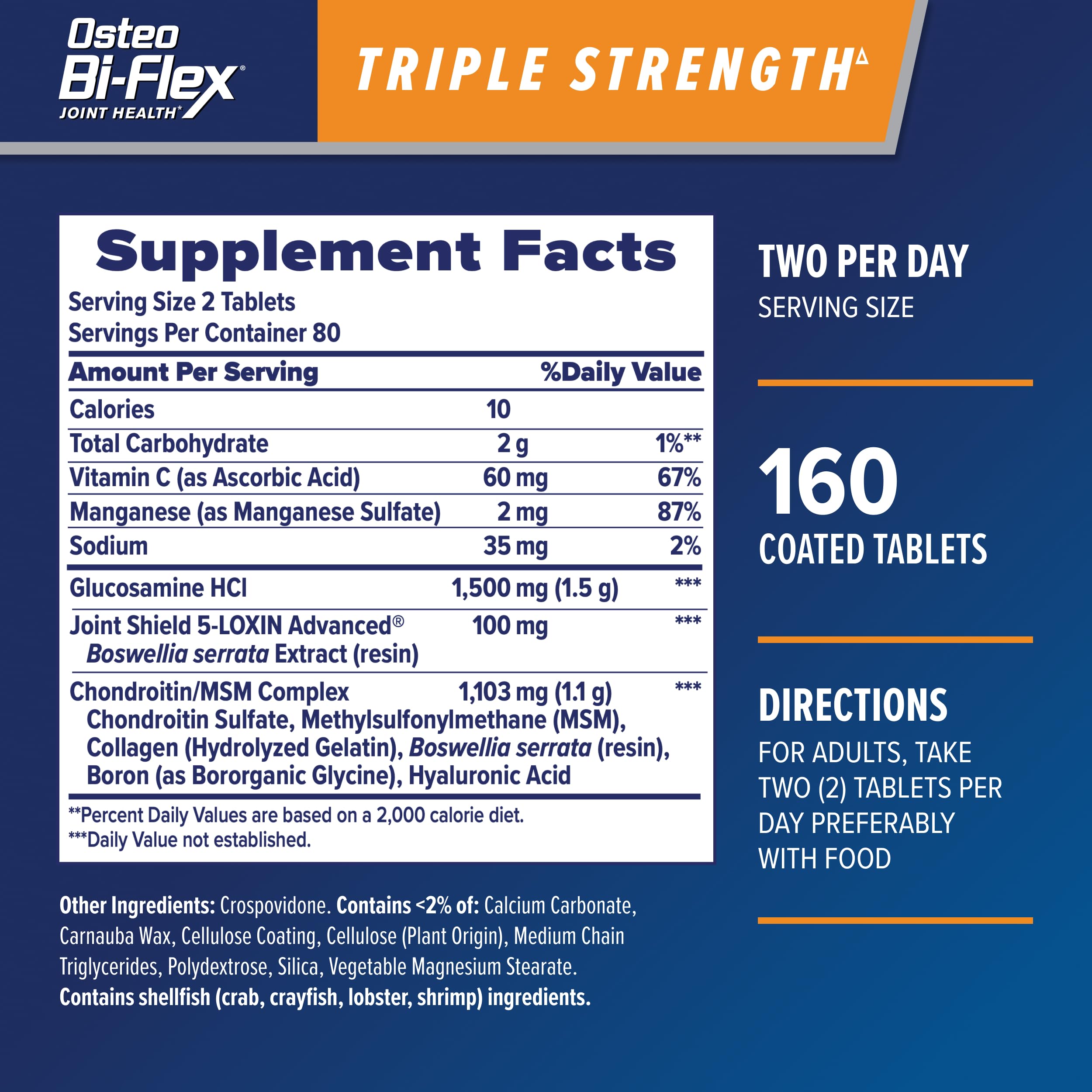 Foto 3 pulgar | Suplementos Osteo Bi-flex Triple Strength  80 Unidades X 2 - Venta Internacional.