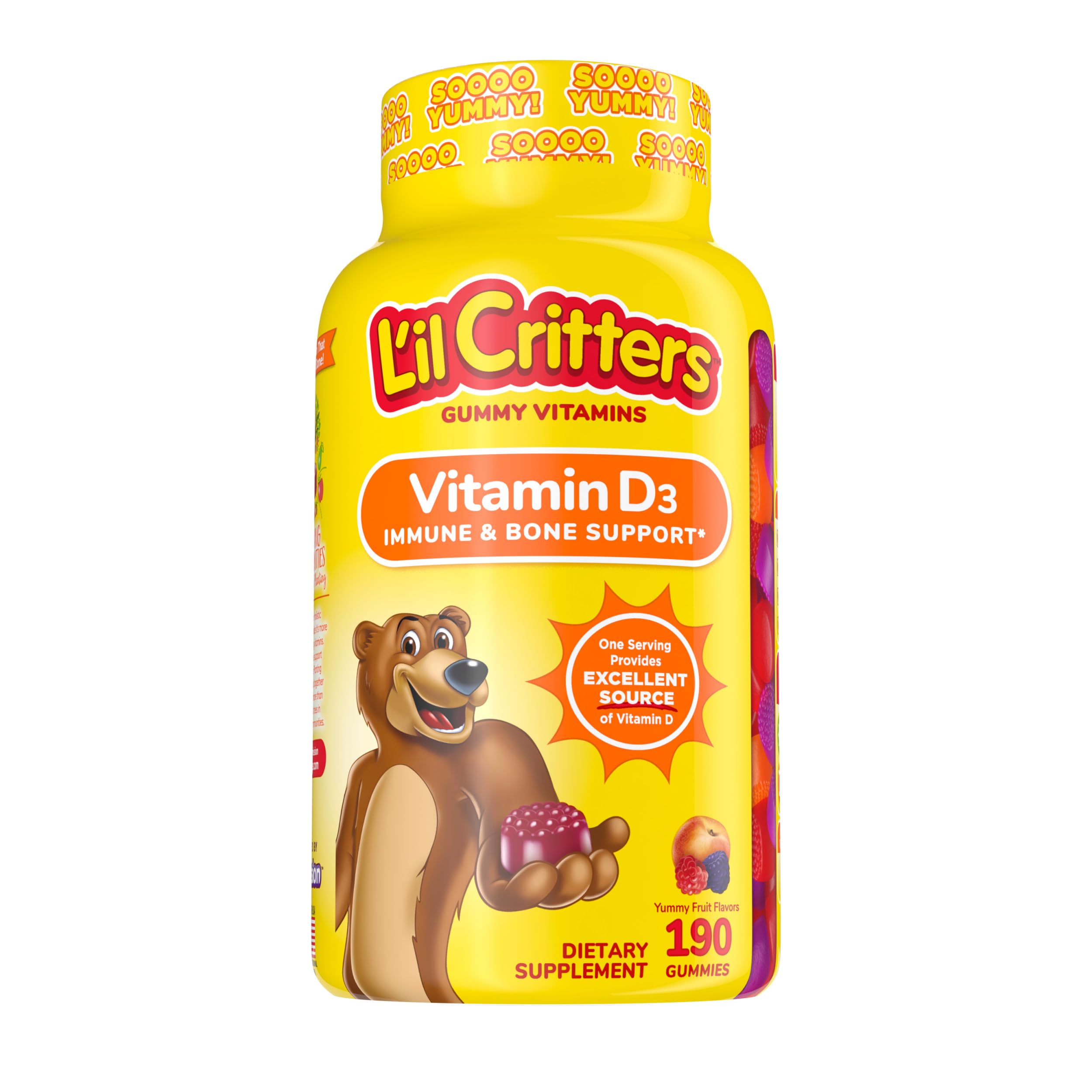 Foto 2 pulgar | Ositos De Goma Con Vitamina D Lil Critters  190 Unidades - Venta Internacional.