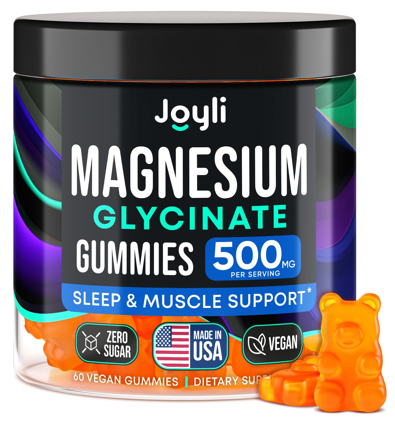 Foto 2 pulgar | Gomitas De Glicinato De Magnesio Joyli Nutrition  500 Mg  60 Unidades - Venta Internacional.