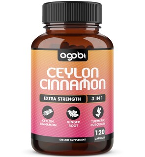 Foto 1 | Suplemento Agobi De Canela De Ceilán Con Jengibre Y Cúrcuma 120 Cápsulas - Venta Internacional.