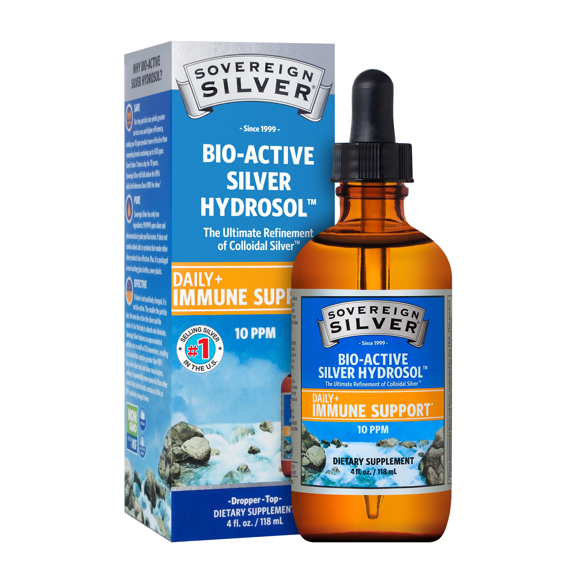 Foto 2 pulgar | Suplemento De Hidrosol De Plata Bioactivo Sovereign Silver  118 Ml - Venta Internacional.