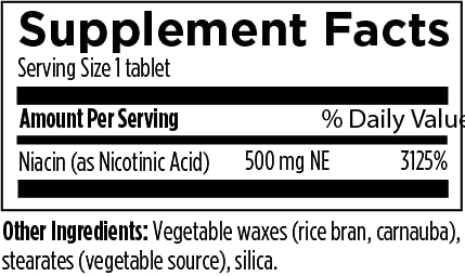 Foto 4 | Diseños De Suplementos Para La Salud Niacina 500 Mg (60 Tabletas) - Venta Internacional.