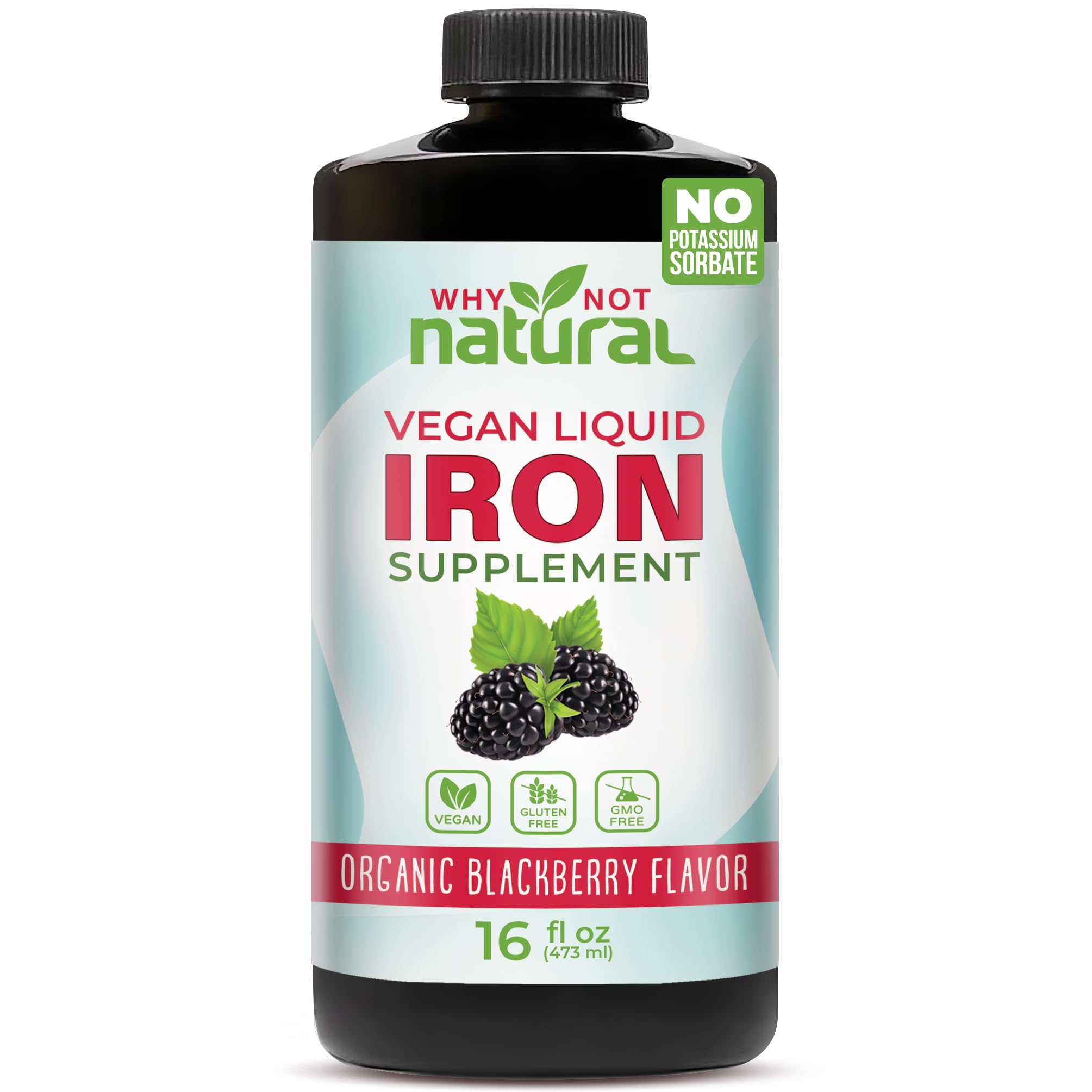 Foto 1 | Suplemento De Hierro Líquido Why Not Natural Para Anemia Vegana De 473 Ml - Venta Internacional.