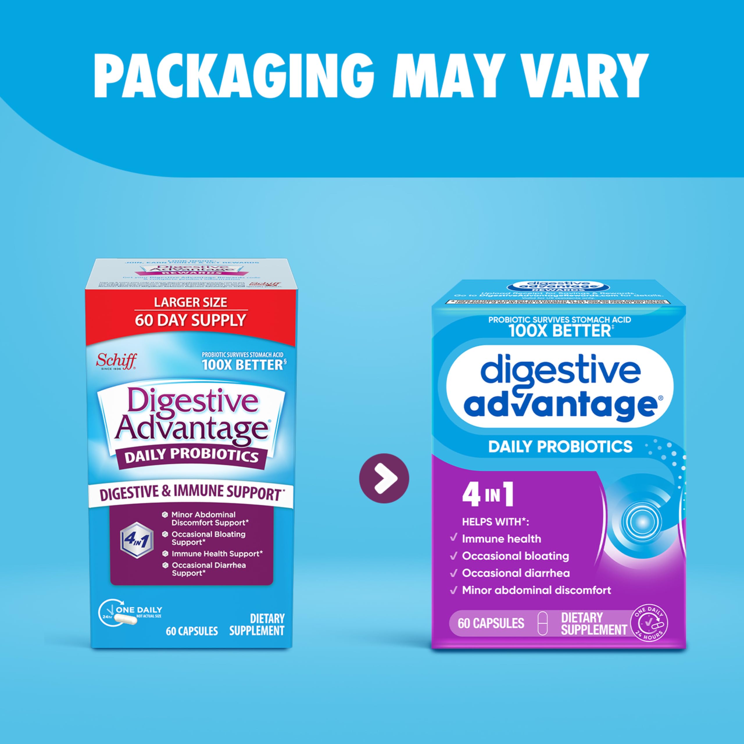 Foto 6 | Probiotic Digestive Advantage Digestive Health 60 Cápsulas - Venta Internacional.