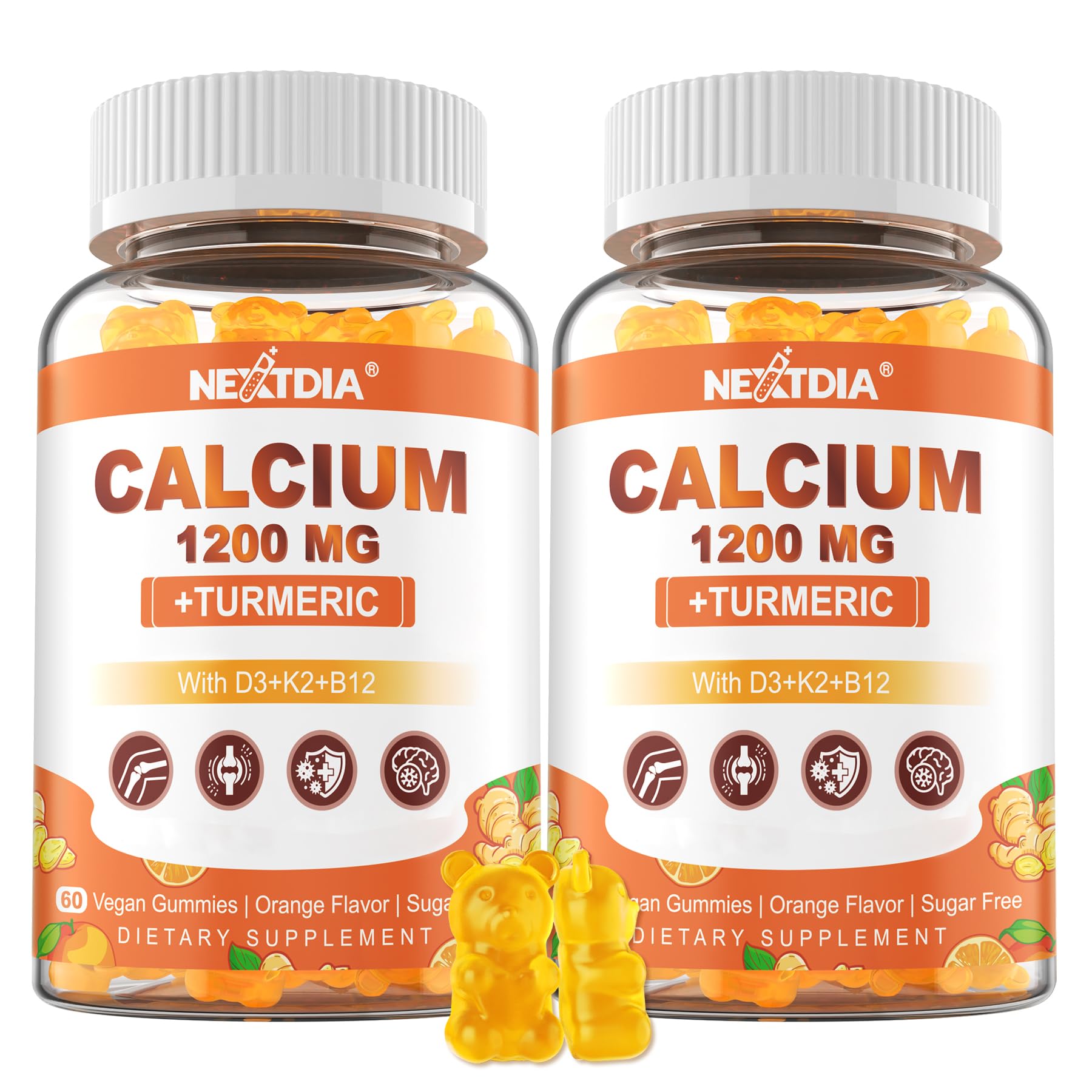 Foto 2 pulgar | Suplementos De Calcio Nextdia Calcium 1200 Mg Con Vitamina D3 K2 B12 - Venta Internacional.