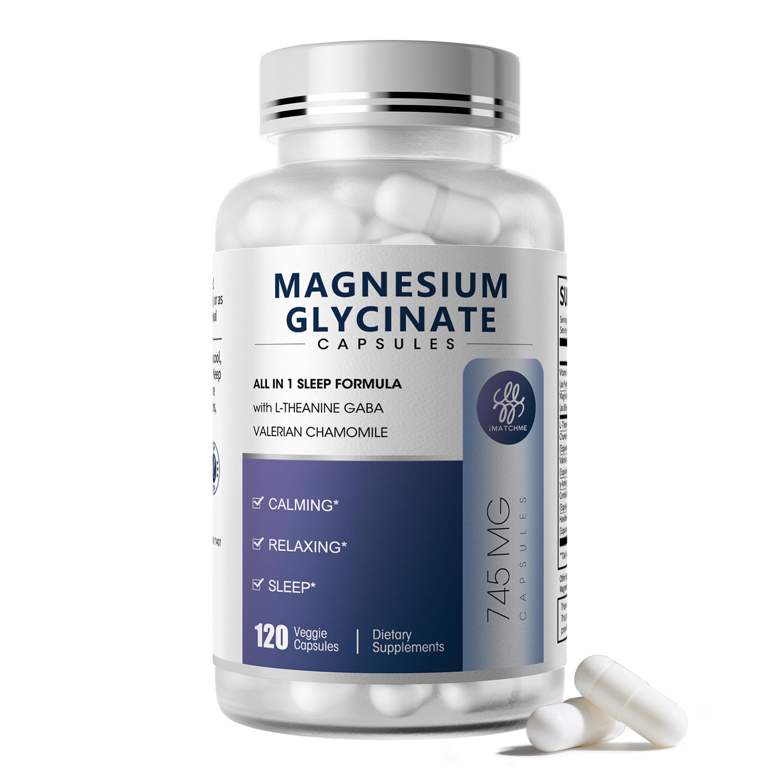 Foto 1 | Suplemento De Magnesio Imatchme Glicinato De Magnesio 850 Mg - Venta Internacional.