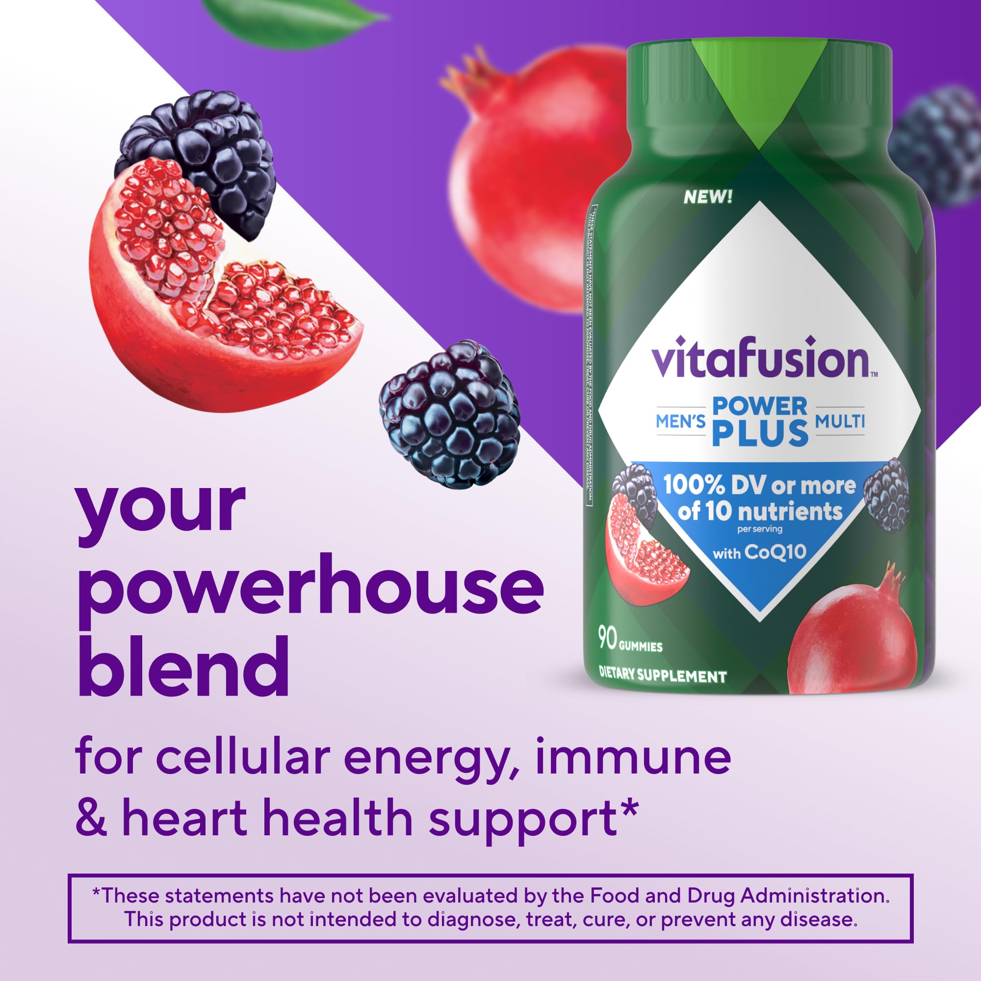 Foto 3 pulgar | Suplemento Vitafusion Power+ Multi 90 Gomitas Para Hombre - Venta Internacional.