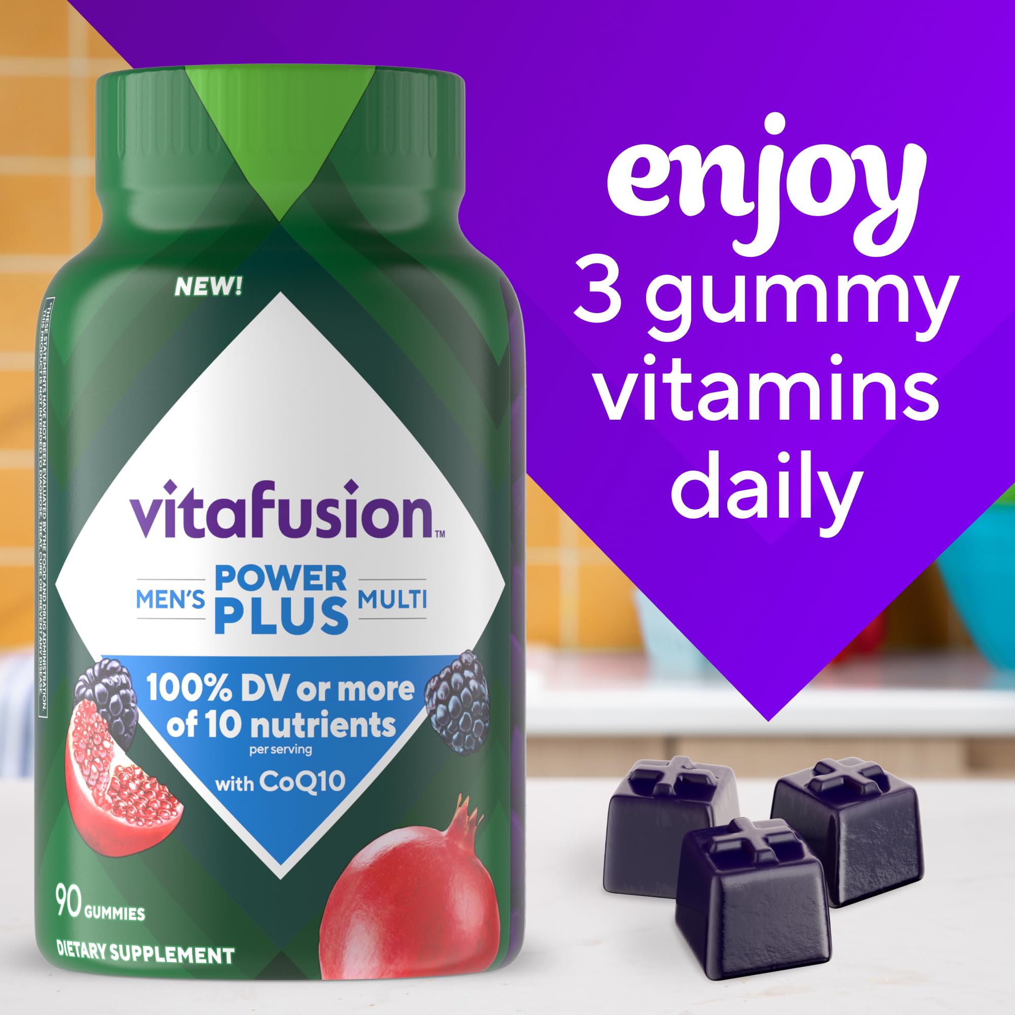 Foto 8 pulgar | Suplemento Vitafusion Power+ Multi 90 Gomitas Para Hombre - Venta Internacional.