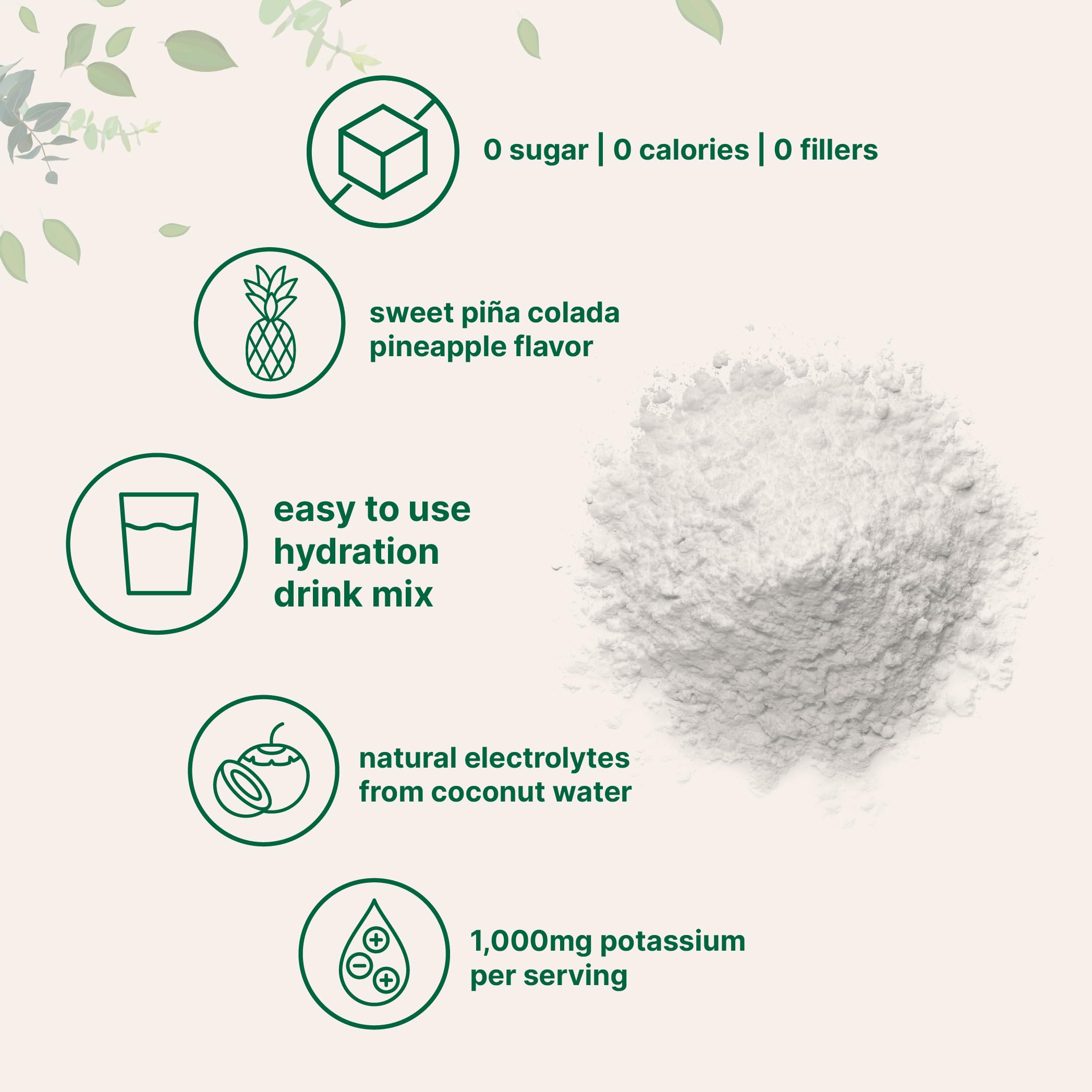 Foto 4 pulgar | Microingredientes En Polvo Electrolíticos Para Hidratación  2 Kg  Piña Colada - Venta Internacional.