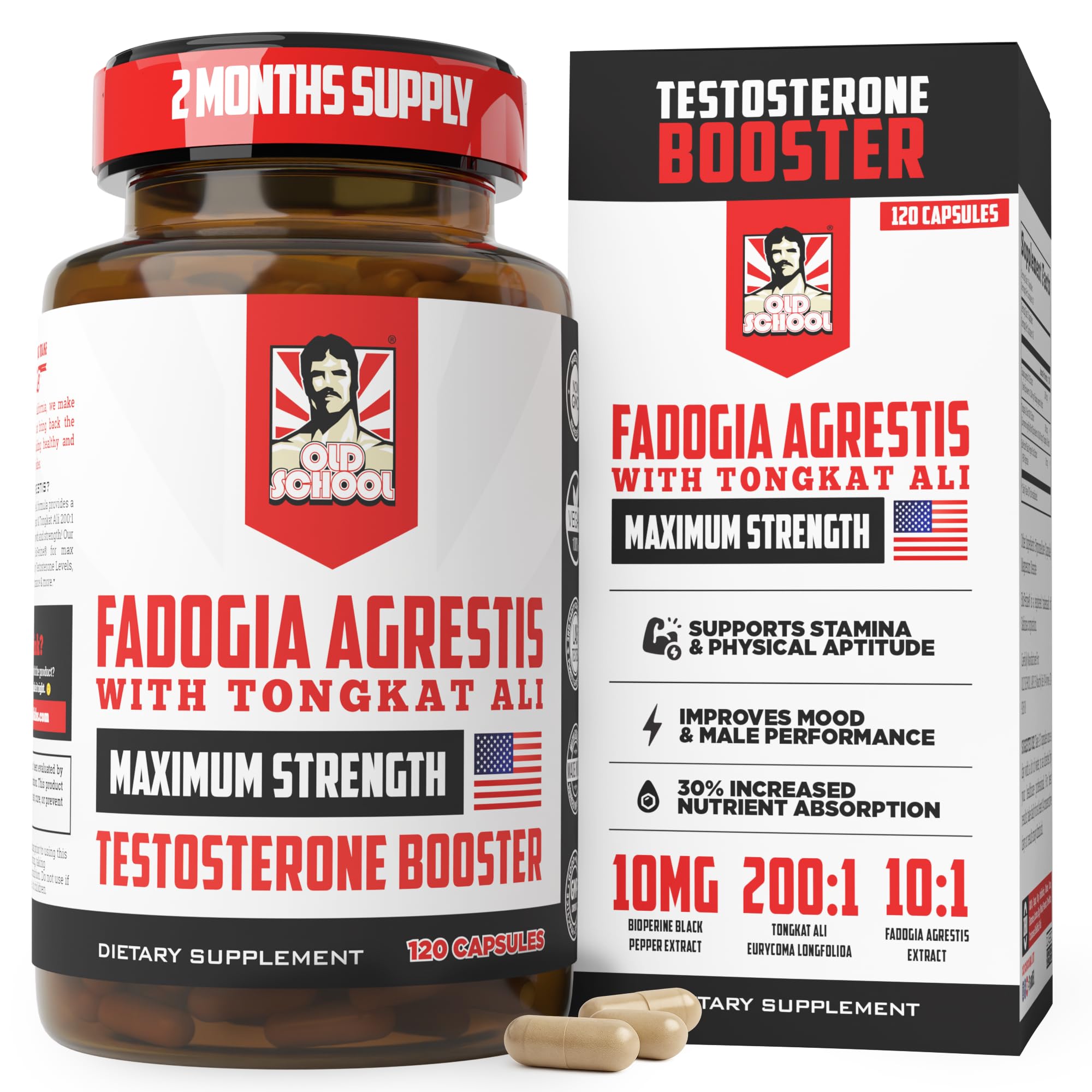 Foto 2 pulgar | Suplemento De Testosterona Old School Labs Fadogia Agrestis 1500 Mg - Venta Internacional.