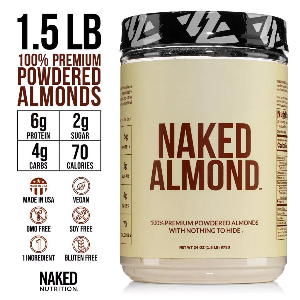 Foto 4 pulgar | Proteína En Polvo Naked Almond 680 G 38 Porciones Vegana Sin Gluten - Venta Internacional.