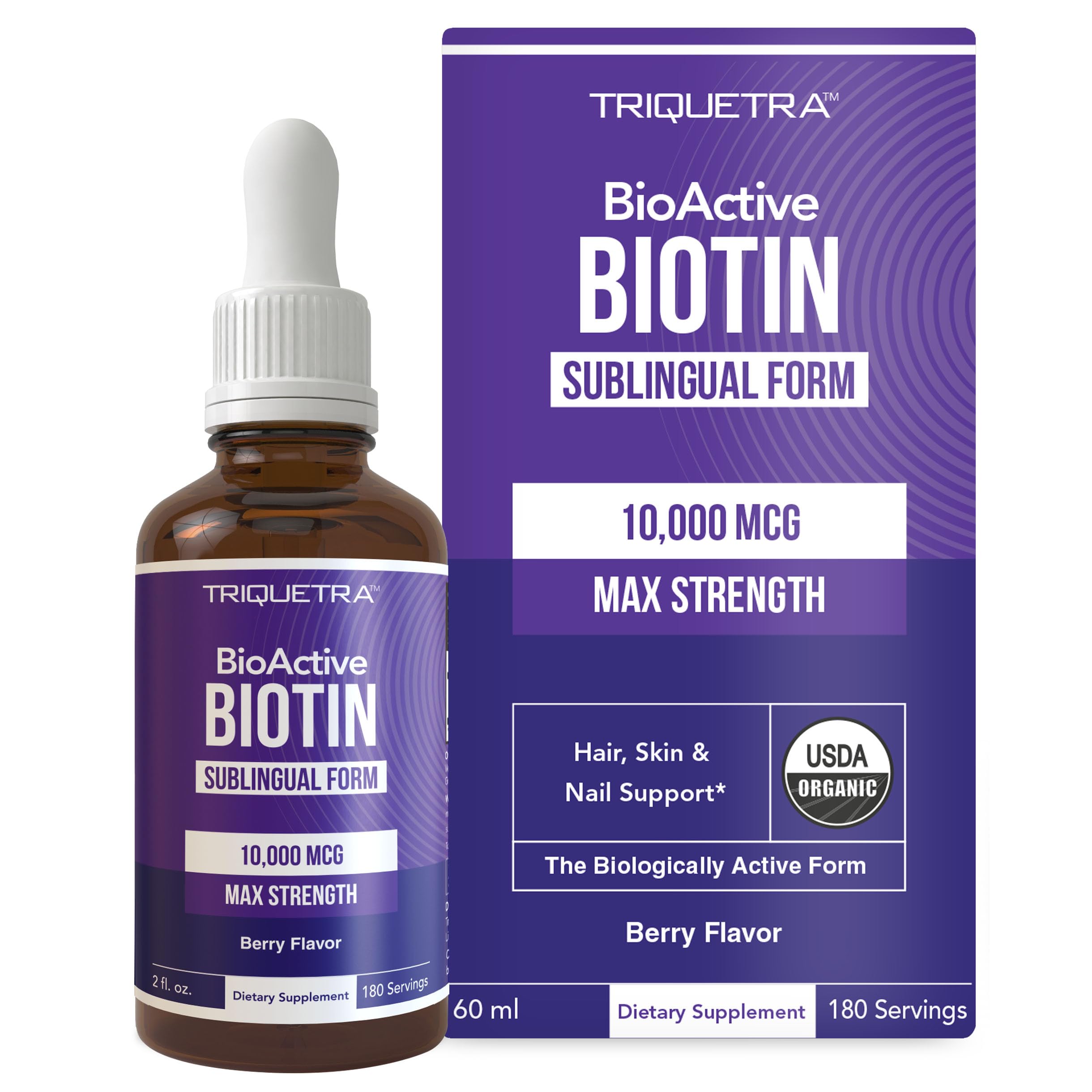 Foto 2 pulgar | Suplemento Triquetra Health Biotina De 10 000 Mcg Para Mujeres  60 Ml - Venta Internacional.