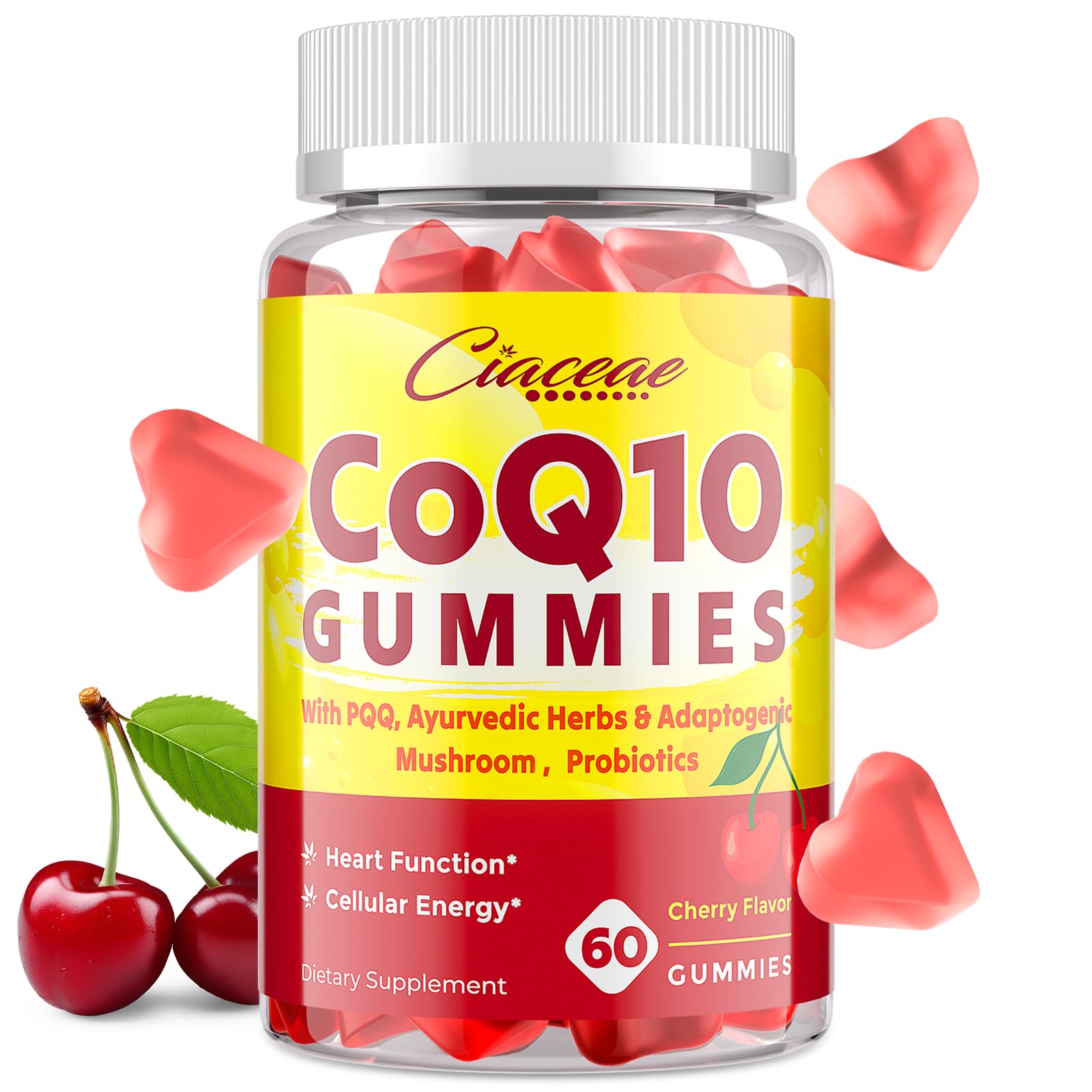 Foto 2 pulgar | Suplemento De Gomitas Ciaceae Coq10 Con Pqq 400 Mg Veganas  60 Unidades - Venta Internacional.