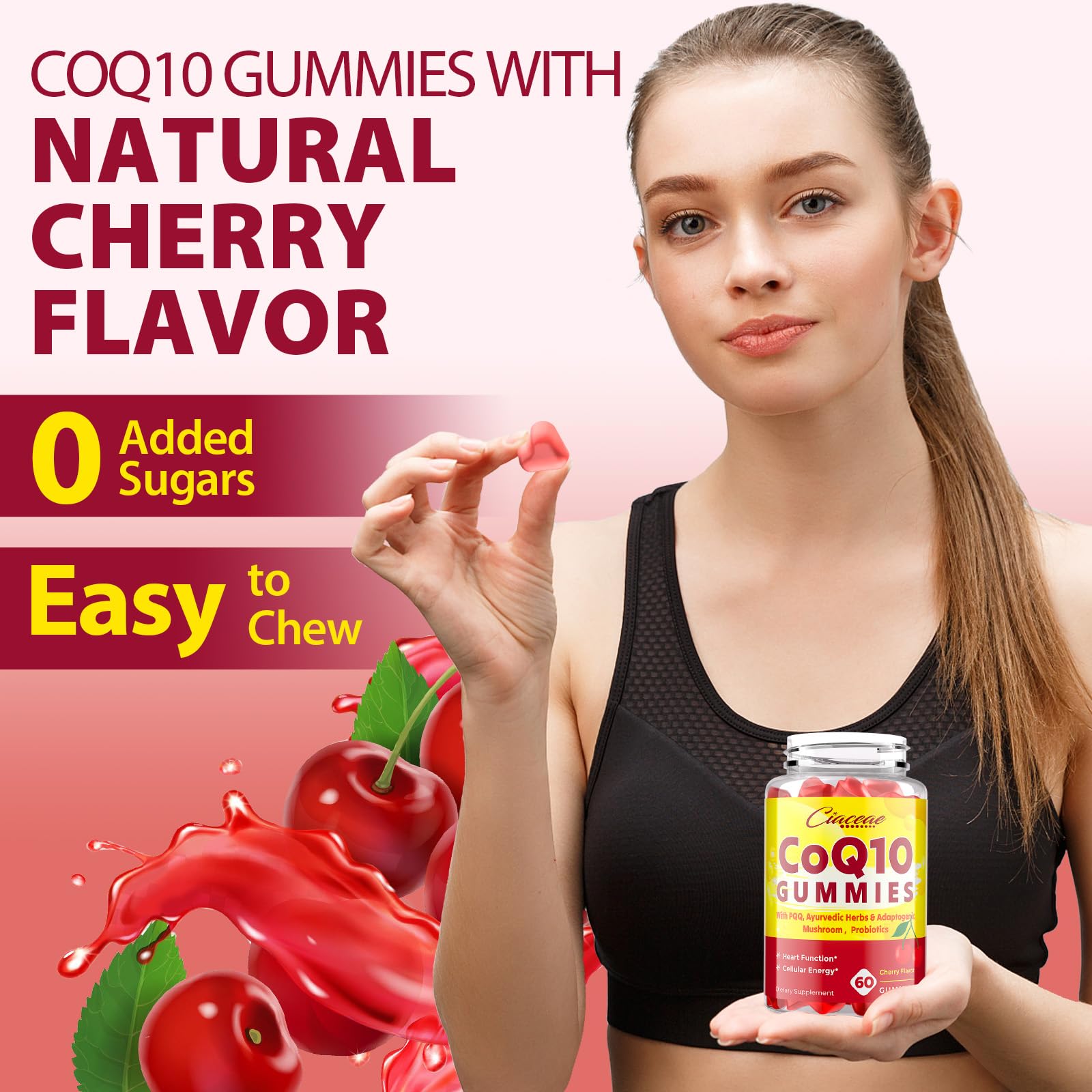 Foto 5 | Suplemento De Gomitas Ciaceae Coq10 Con Pqq 400 Mg Veganas  60 Unidades - Venta Internacional.