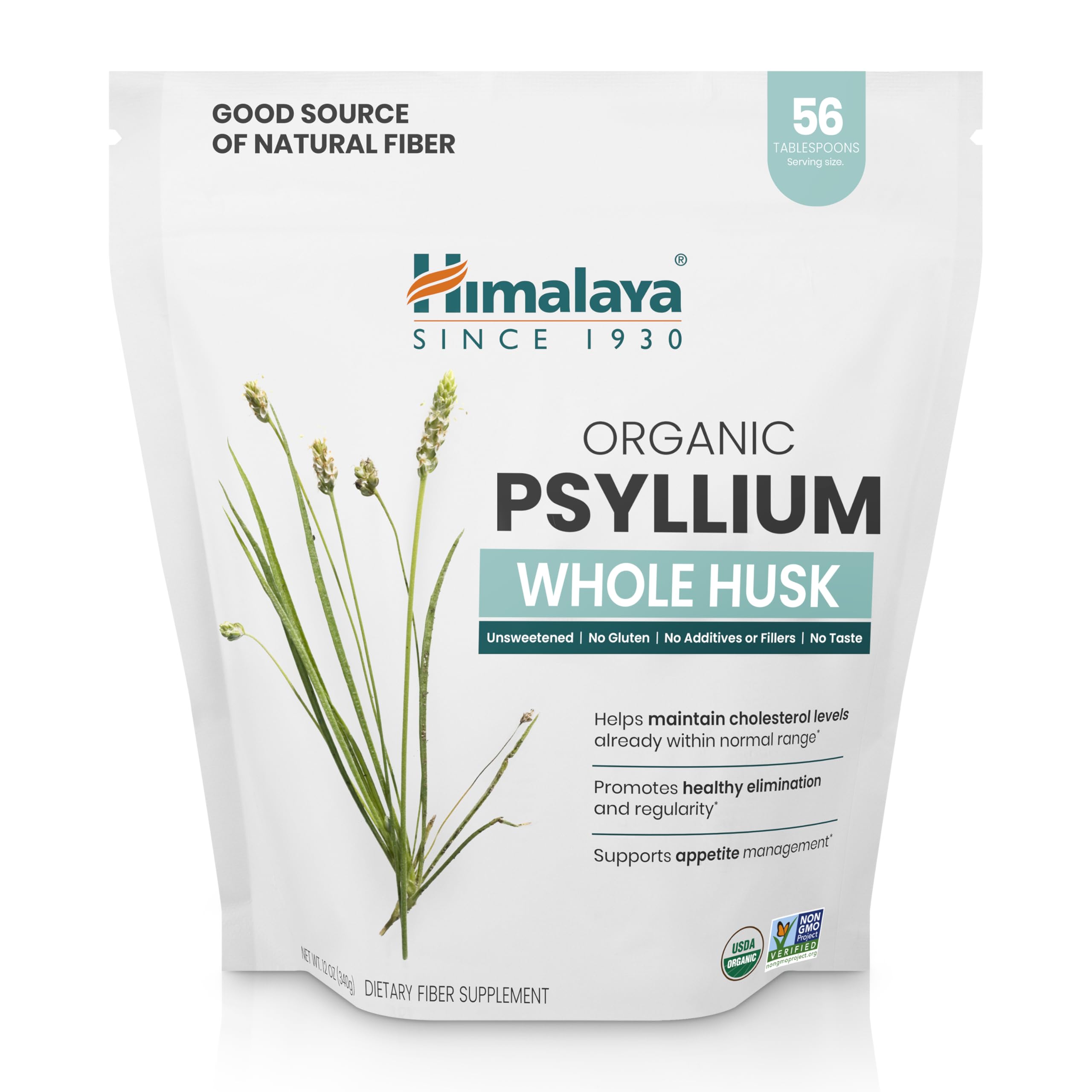 Foto 2 pulgar | Suplemento De Fibra De Cáscara Entera De Psyllium Orgánico Del Himalaya 350 Ml - Venta Internacional.