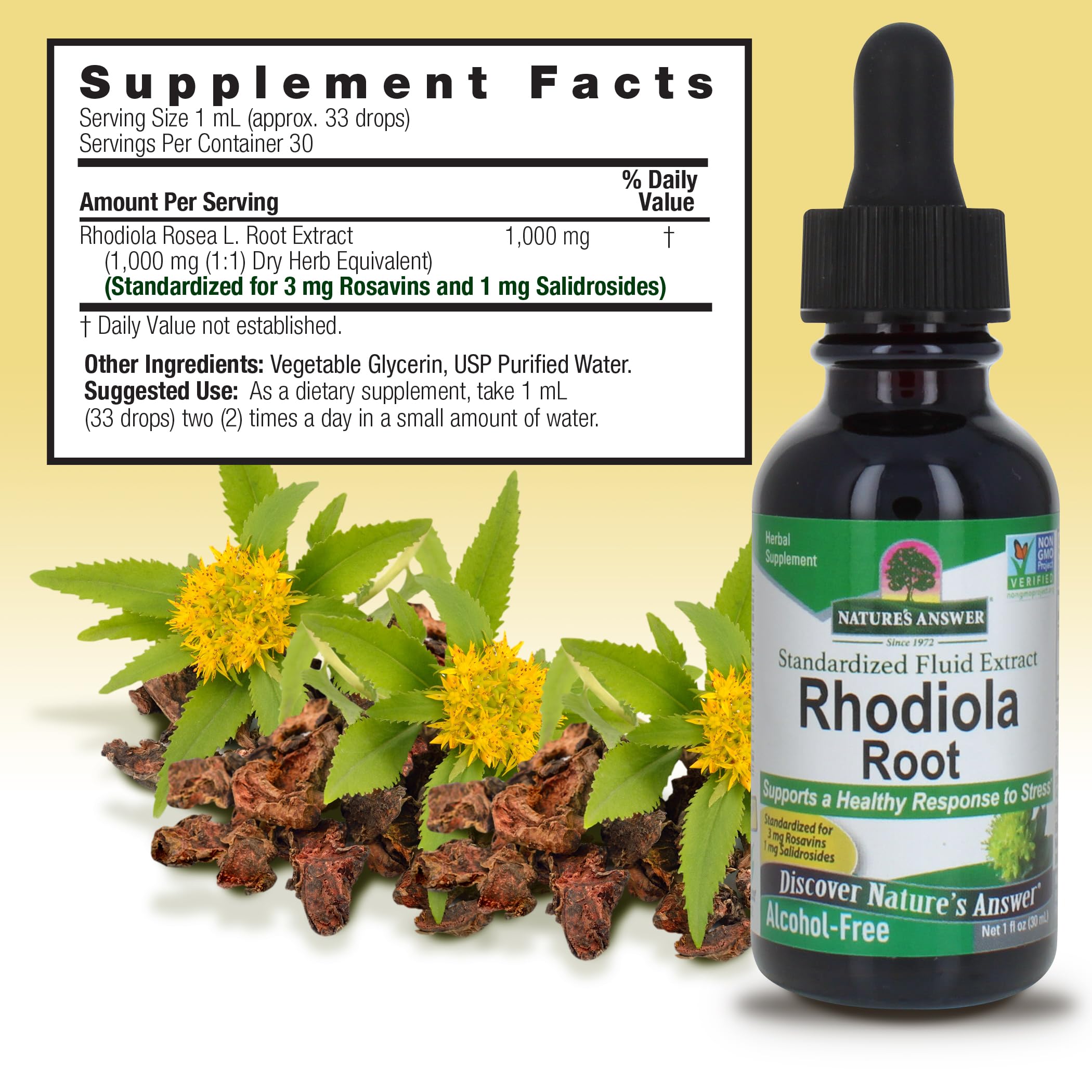 Foto 4 pulgar | Suplemento Herbario Nature's Answer Raíz de Rodiola 30 ml - Venta Internacional