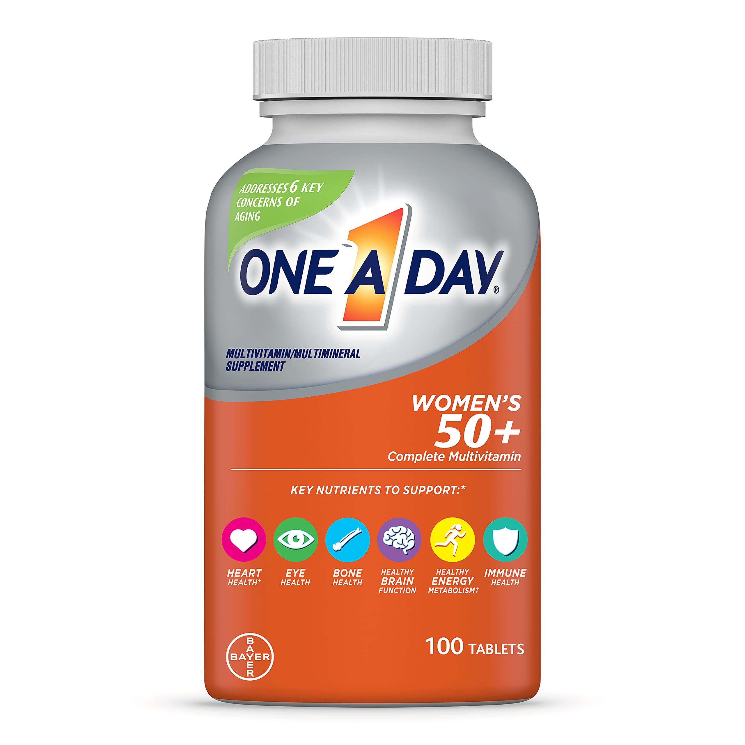 Foto 2 pulgar | Multivitamínico  1 Vez Al Día  Para Mujeres Mayores De 50 Años  Con Vitamina A  C  D Y E  100 Unidades - Venta I