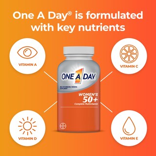 Foto 2 | Multivitamínico 1 Vez Al Día Para Mujeres Mayores De 50 Años Con Vitamina A C D Y E 100 Unidades - Venta I